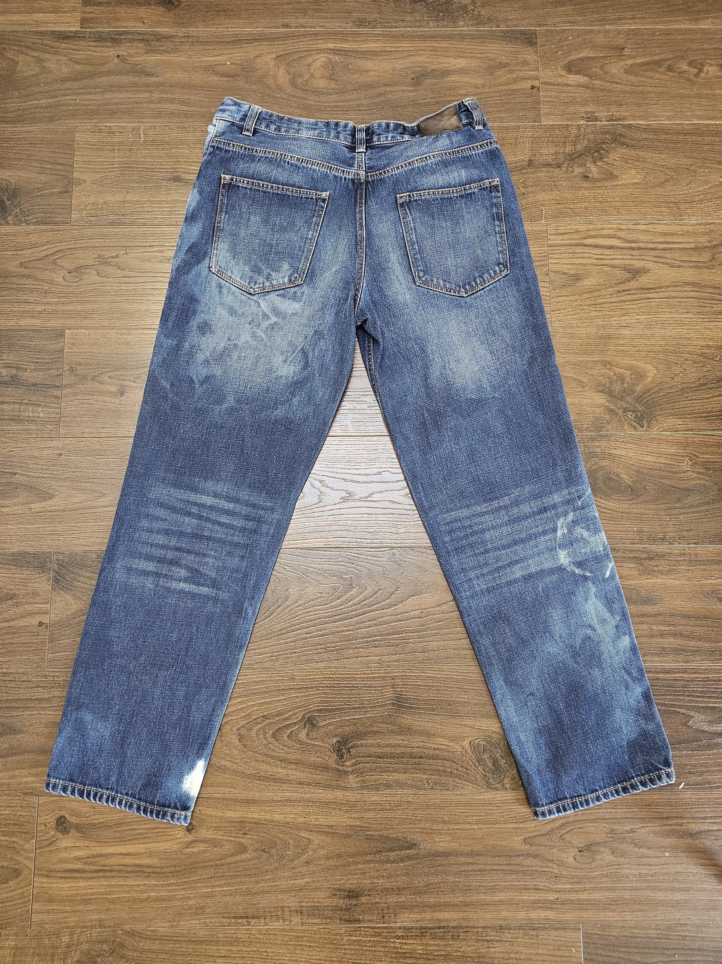 TU Mens Blue Jeans Straight Fit W32/29L Denim