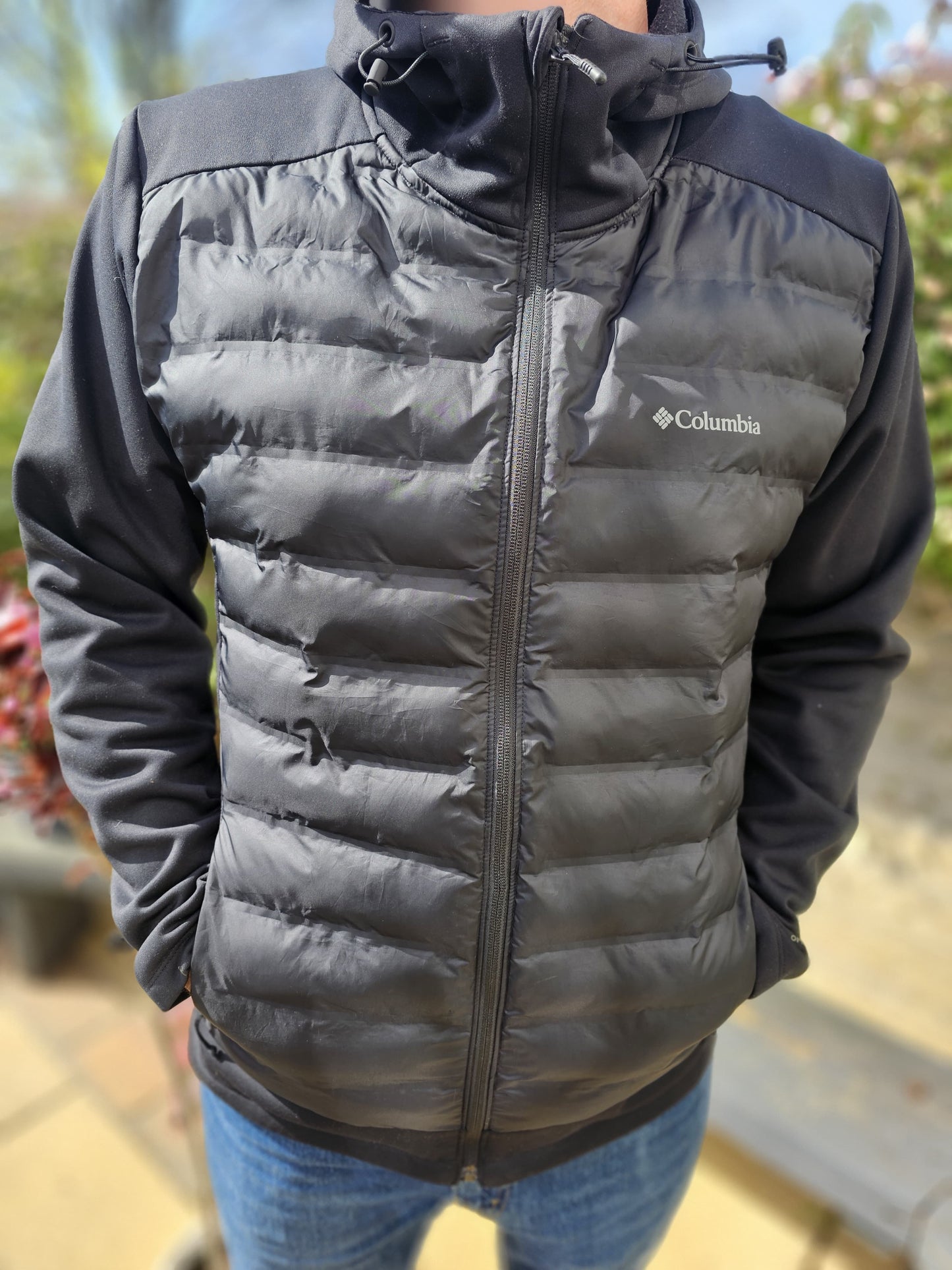Columbia Out-Shield Insulated Hybrid Hooded Puffer Jacket - L/Large