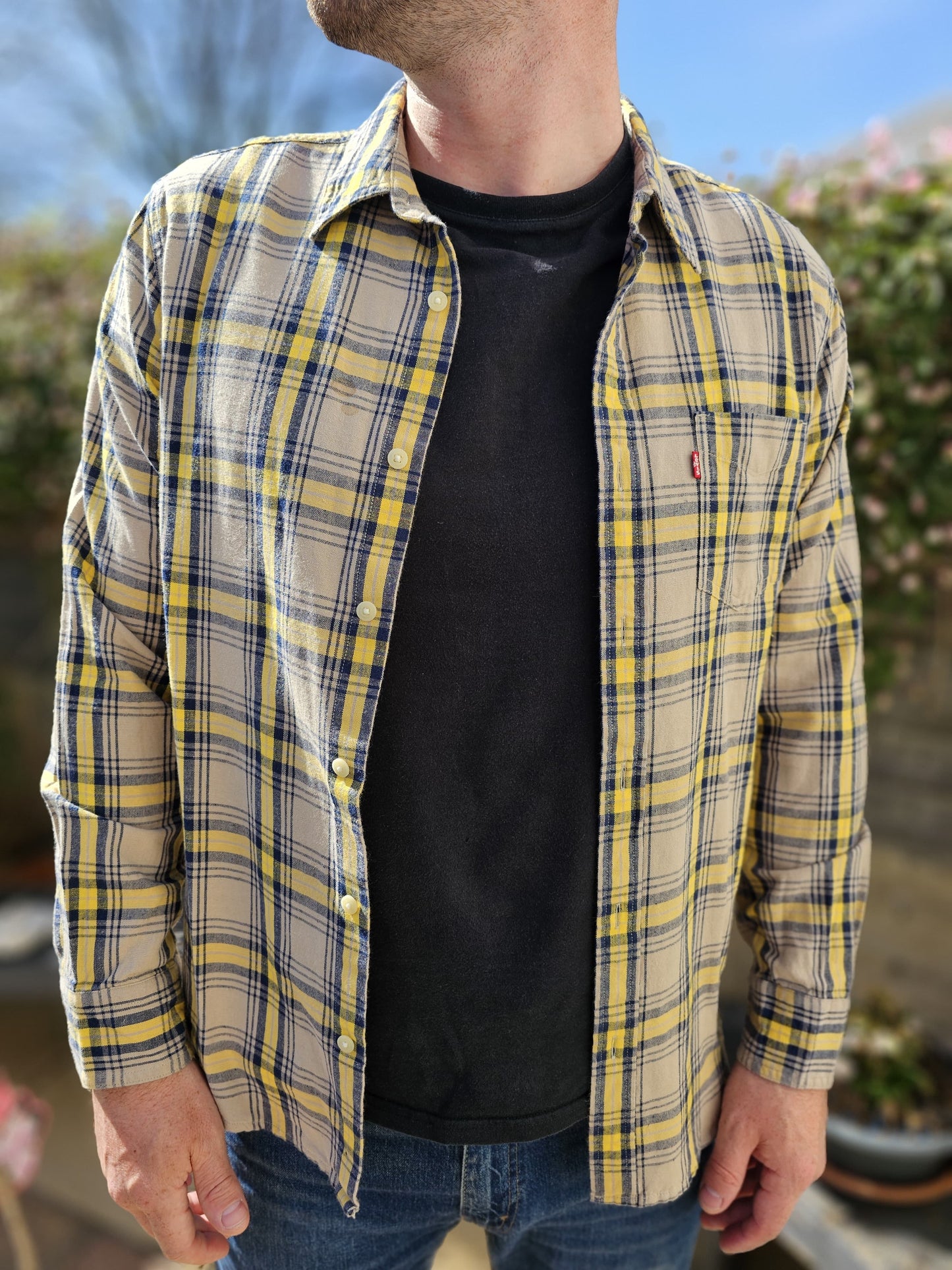 Levi's Long Sleeved Check Shirt - L/Large