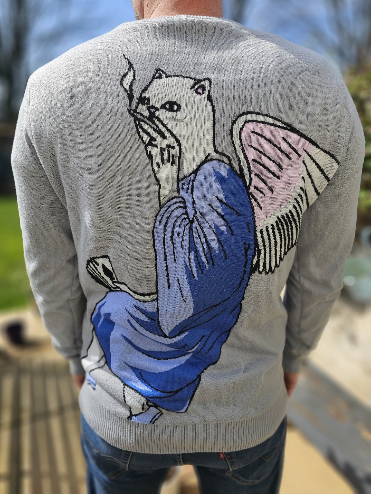 RipnDip Heaven And Hell Knit Sweater Pullover Jumper - L/Large