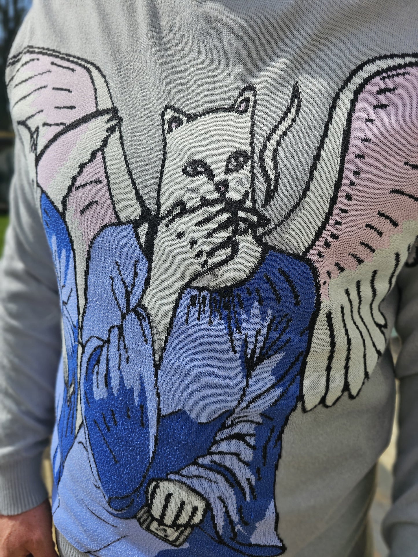 RipnDip Heaven And Hell Knit Sweater Pullover Jumper - L/Large