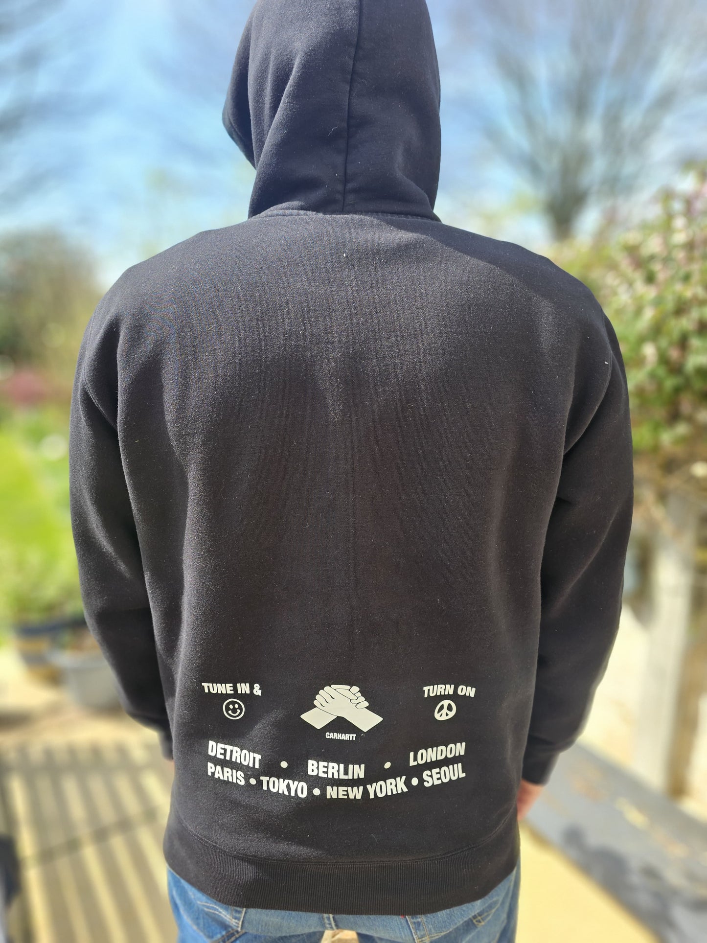 Carhartt WIP Smiley Hoodie Pullover Jumper - L/Large - Mens/Unisex