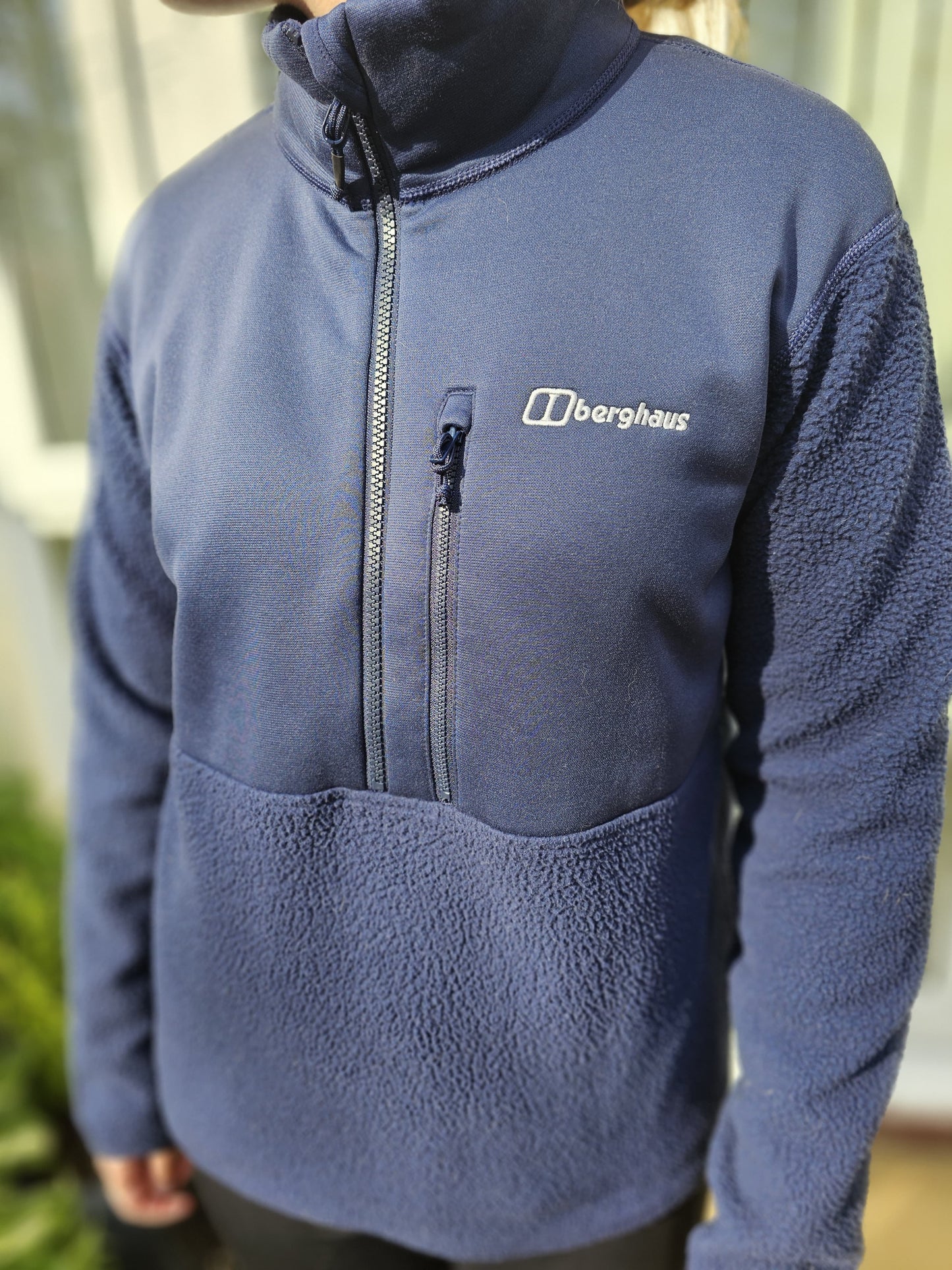 Berghaus Fadley 1/2 Zip Navy Blue Fleece Pullover Jumper - 12