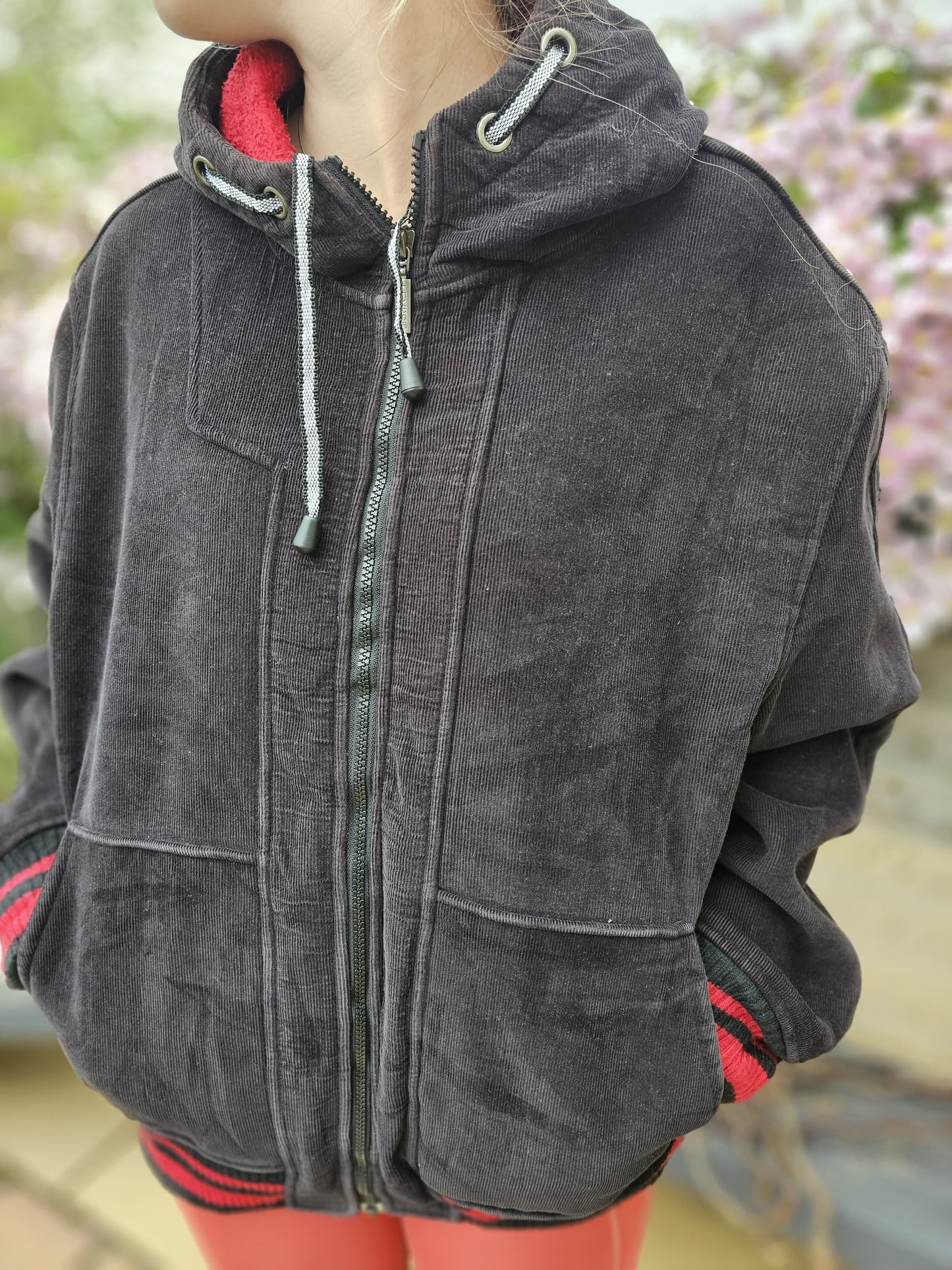 Levi's Unisex Corduroy Hoodie Jack In Black - M/Medium