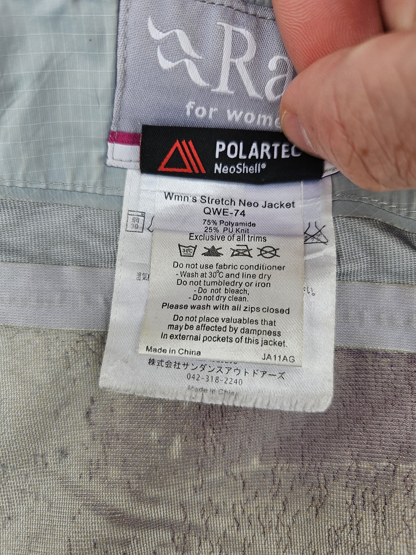Rab Womens Polartec Stretch Neo Jacket Hiking Jacket/Coat - UK 10