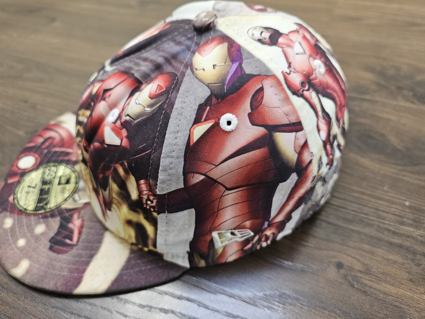 Awesome Rare New Era Iron Man Snap Back Hat Cap - 7.5 Adjustable