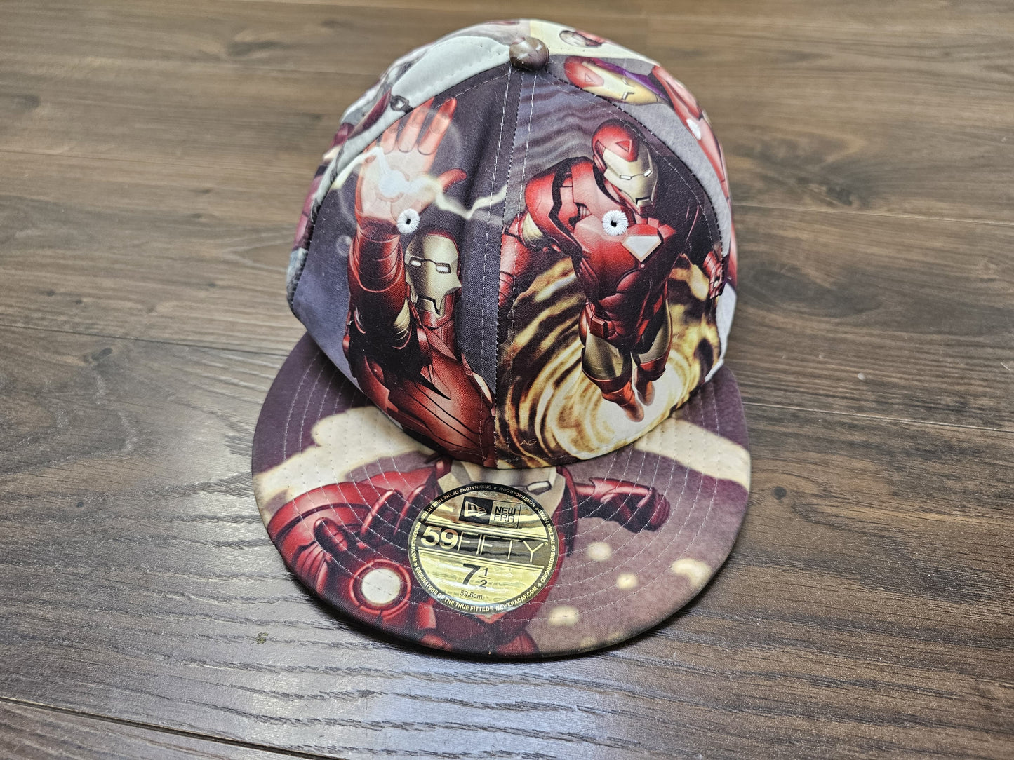 Awesome Rare New Era Iron Man Snap Back Hat Cap - 7.5 Adjustable