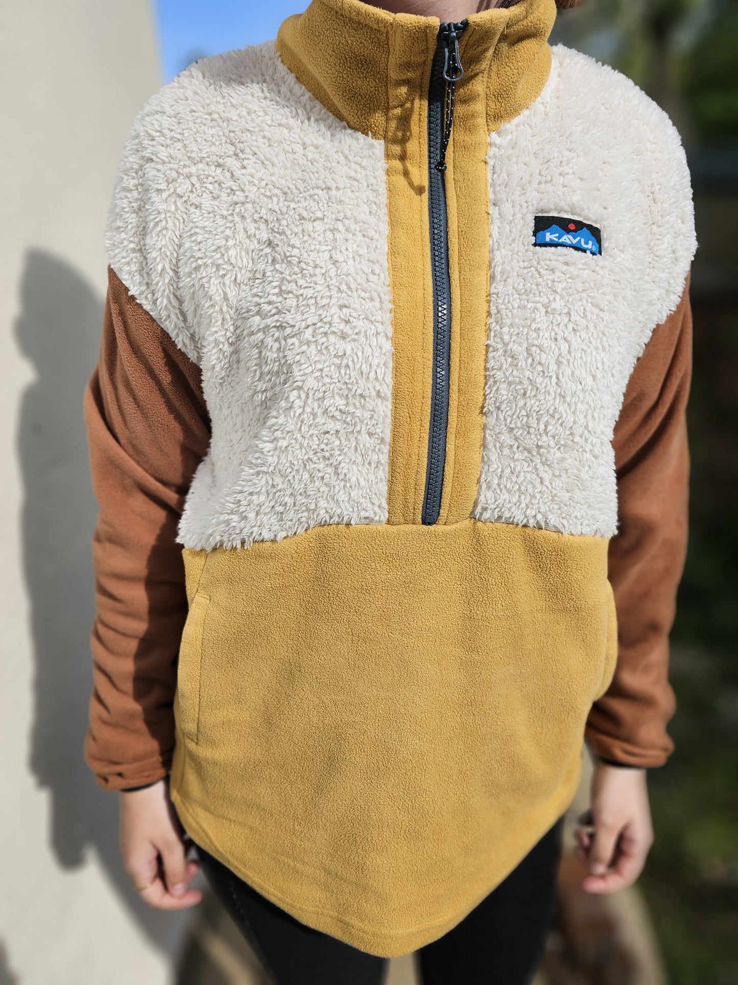 Kavu Womens Timber Lane Half Zip Fleece Pullover Jumper - M/Medium