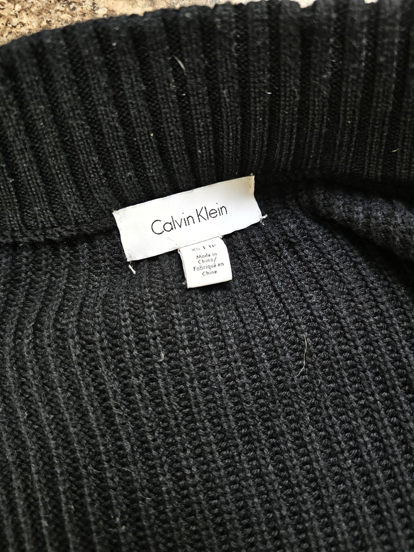 Calvin Klein Full Zip Smart Casual Black Jacket Stretch - S/Small  M/L
