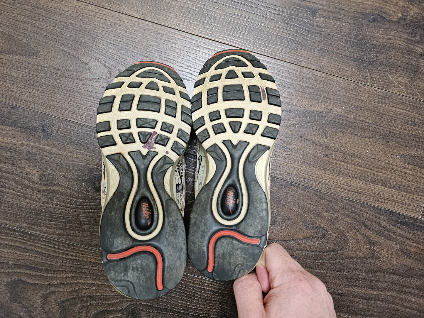 Nike Air Max 97 Trainers Newspaper 921826-108 - UK 6