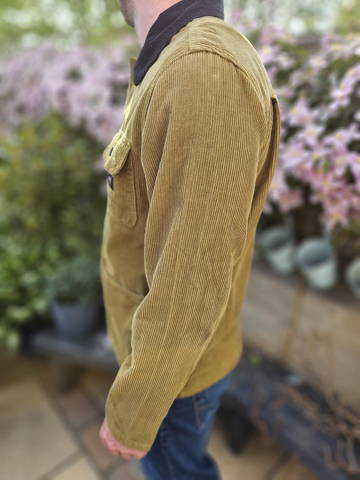 VANS Button Up Pocket Drill Chore Coat/Jacket - M/Medium - Earthy green
