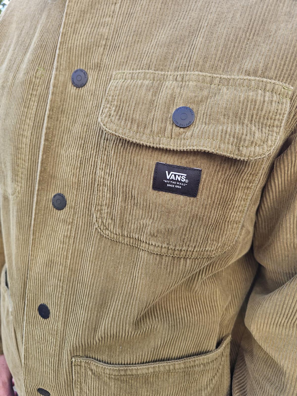 VANS Button Up Pocket Drill Chore Coat/Jacket - M/Medium - Earthy green
