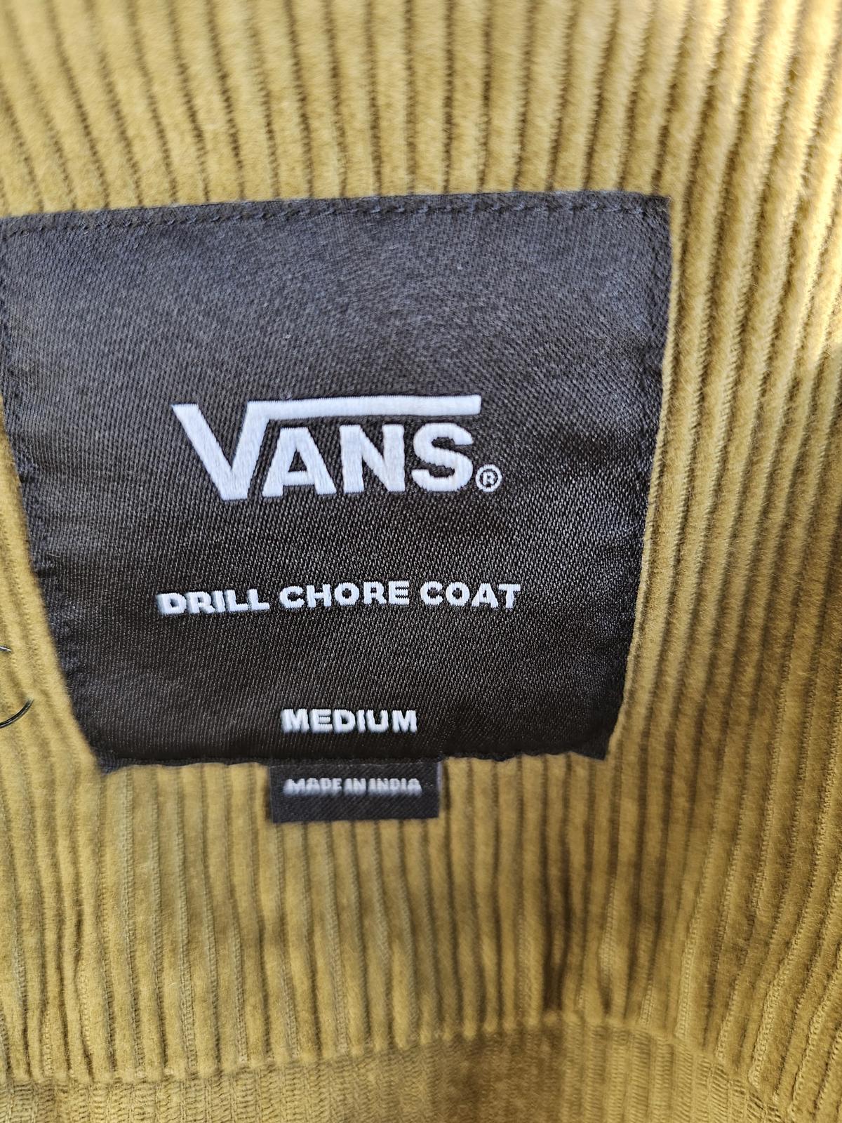 VANS Button Up Pocket Drill Chore Coat/Jacket - M/Medium - Earthy green