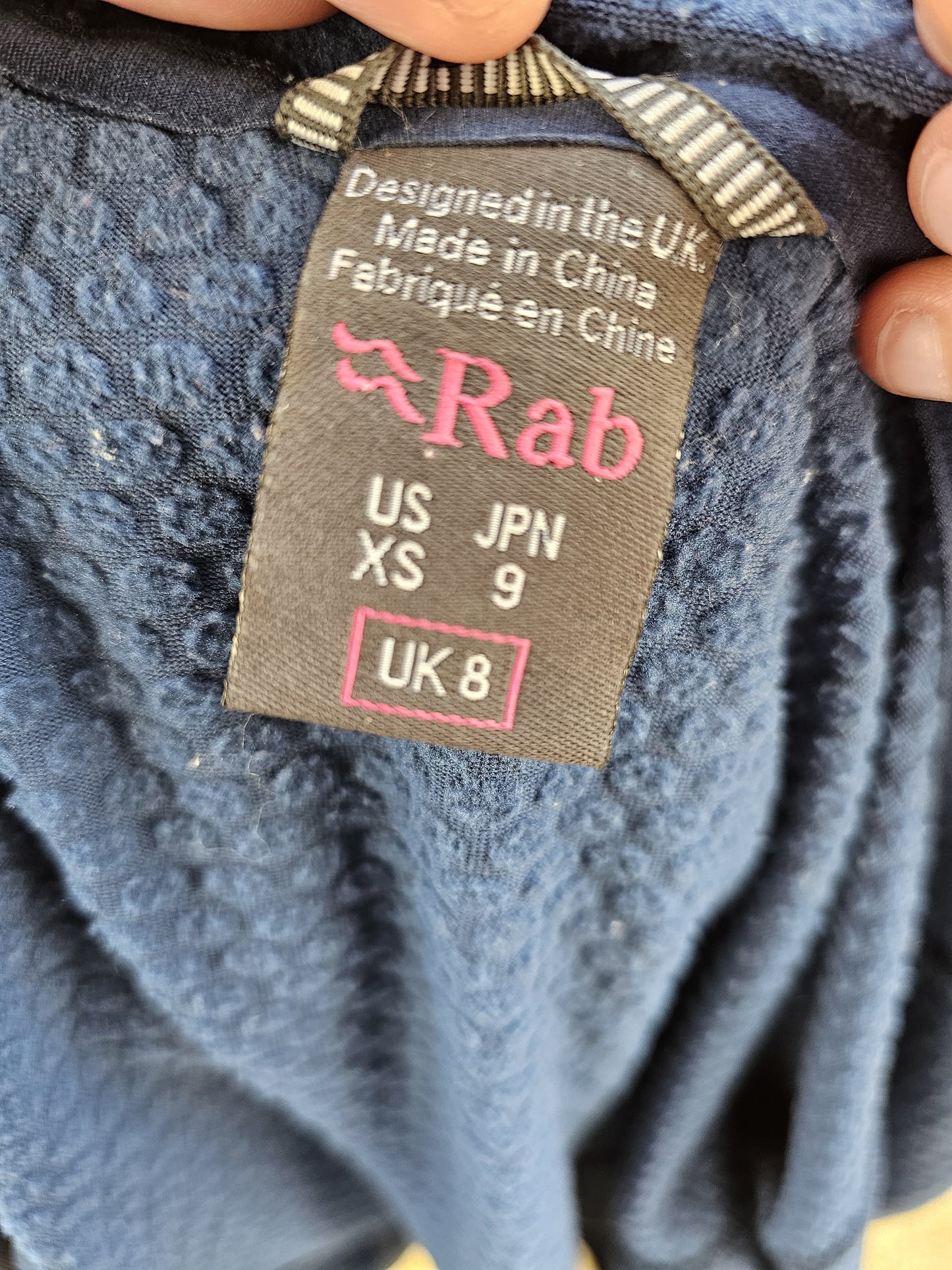Rab Lightweight Thermic Mid Layer Full Zip Fleece Hiking Jacket - UK 8