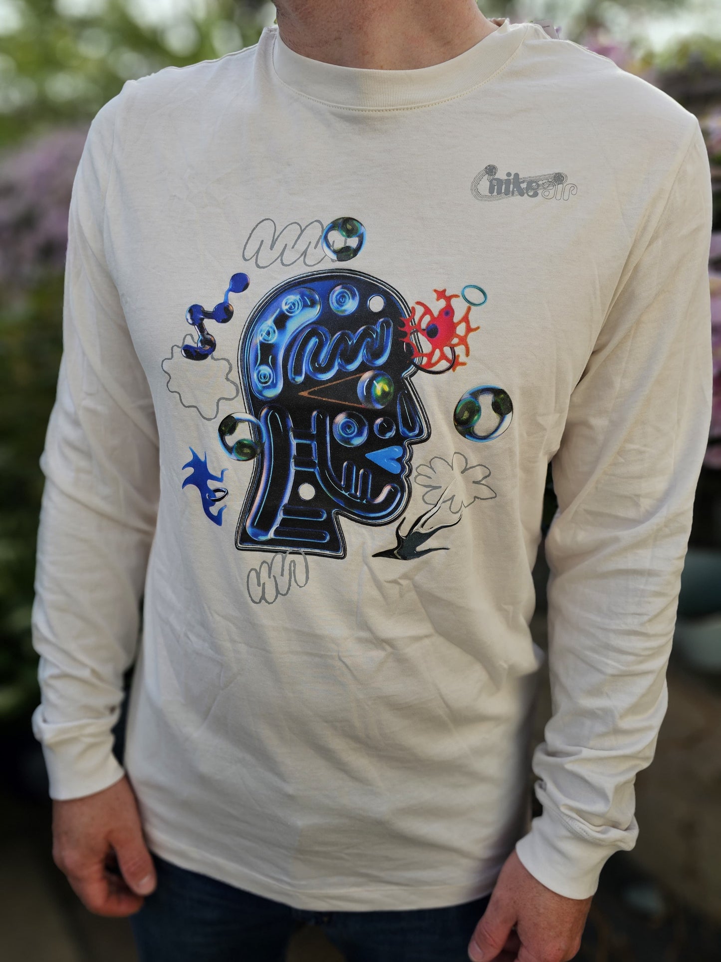 Nike Air Long Sleeve Printed Graphic T-Shirt New WIth Tags - L/Large