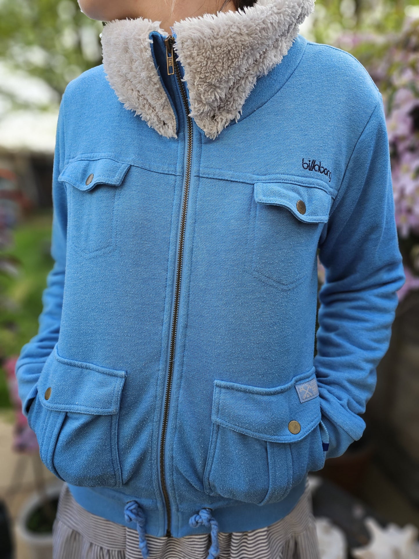 Vintage Y2K 2000's Billabong Blue Full Zip Lined Jacket - L/Large