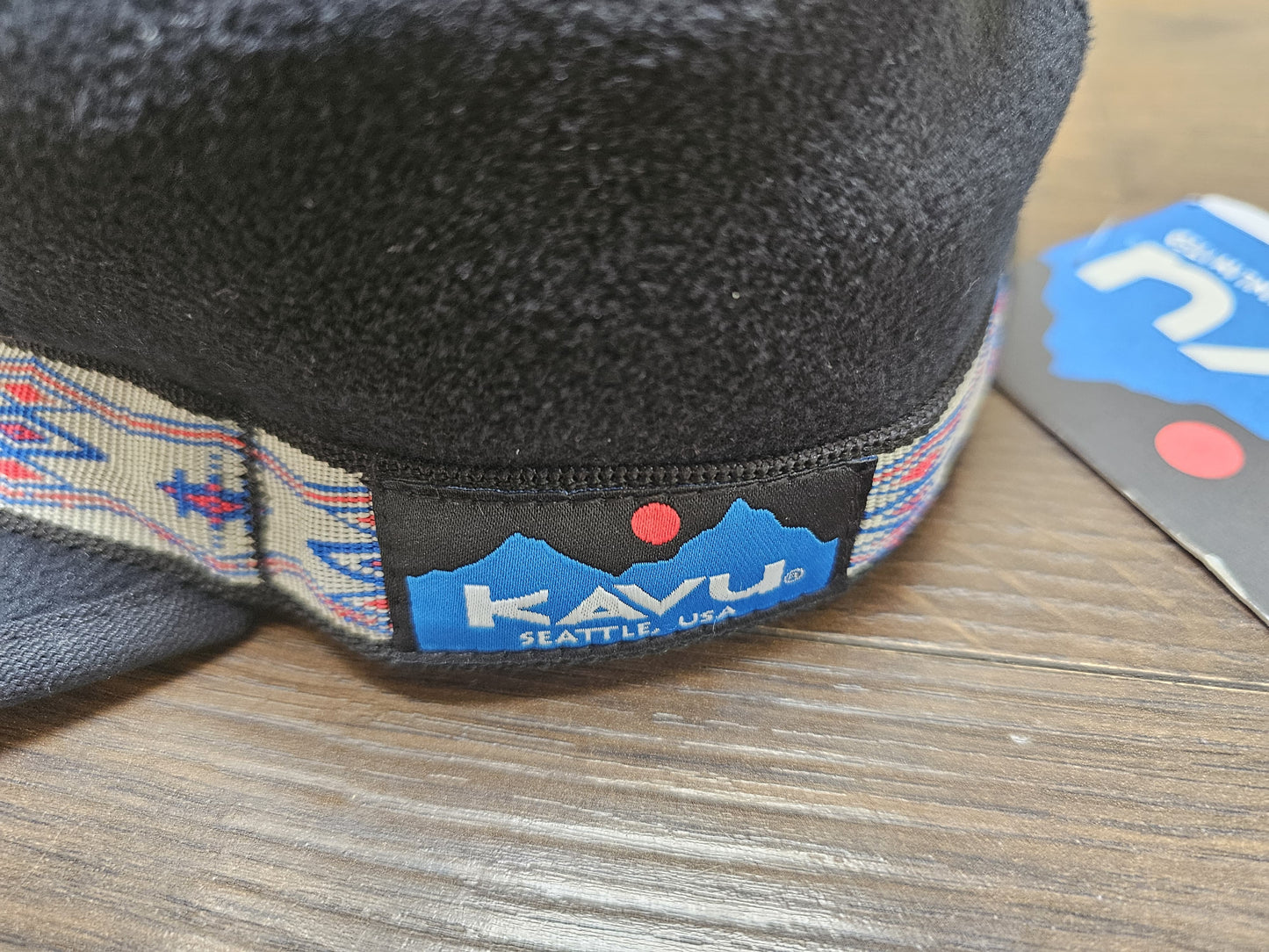 KAVU Aztec Geo Fleece Strap Cap/Hat - One Size/M/Medium