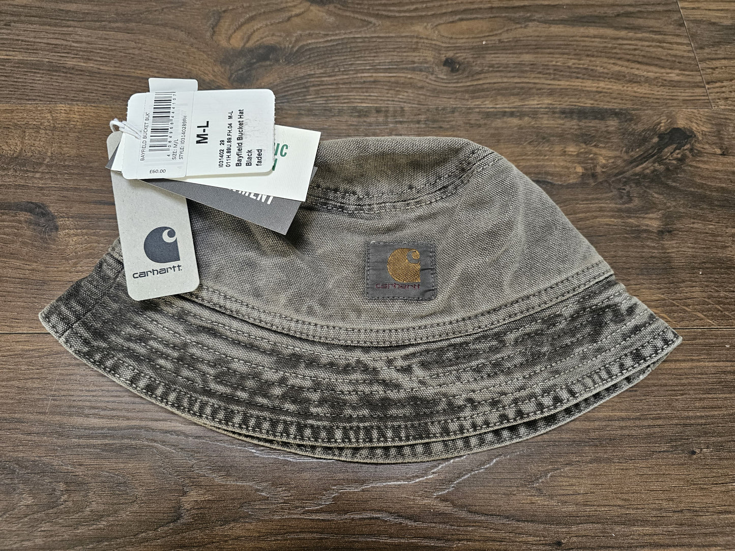 Brand New Carharrt Unisex Washed Grey Bucket Hat M/L - RRP £60 Festival