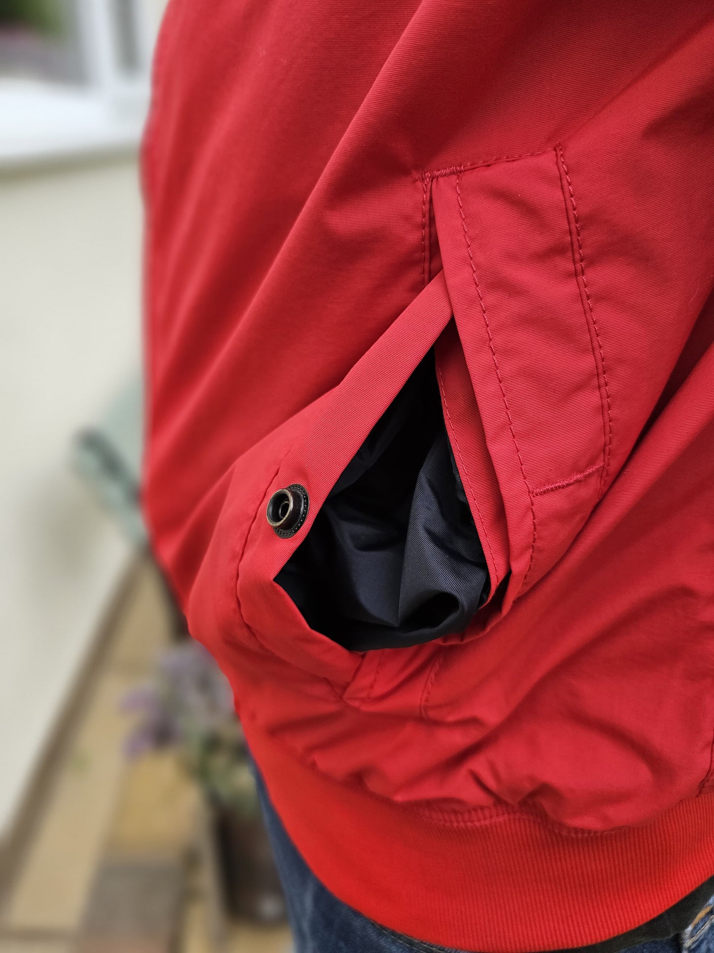 Napapijri Geographic Full Zip Smart Casual Bomber Style Jacket Red - XXL/Extra Extra Large