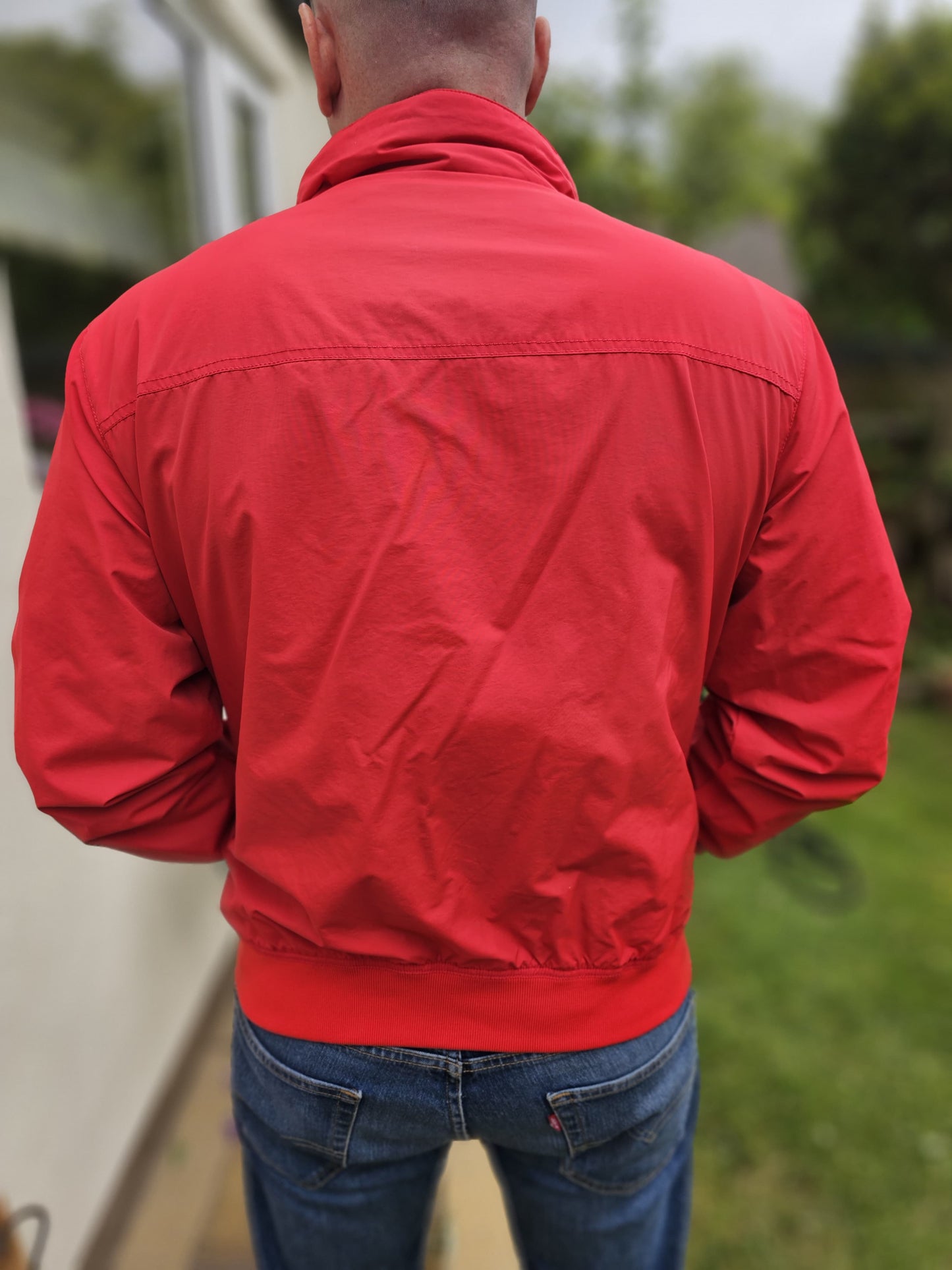 Napapijri Geographic Full Zip Smart Casual Bomber Style Jacket Red - XXL/Extra Extra Large