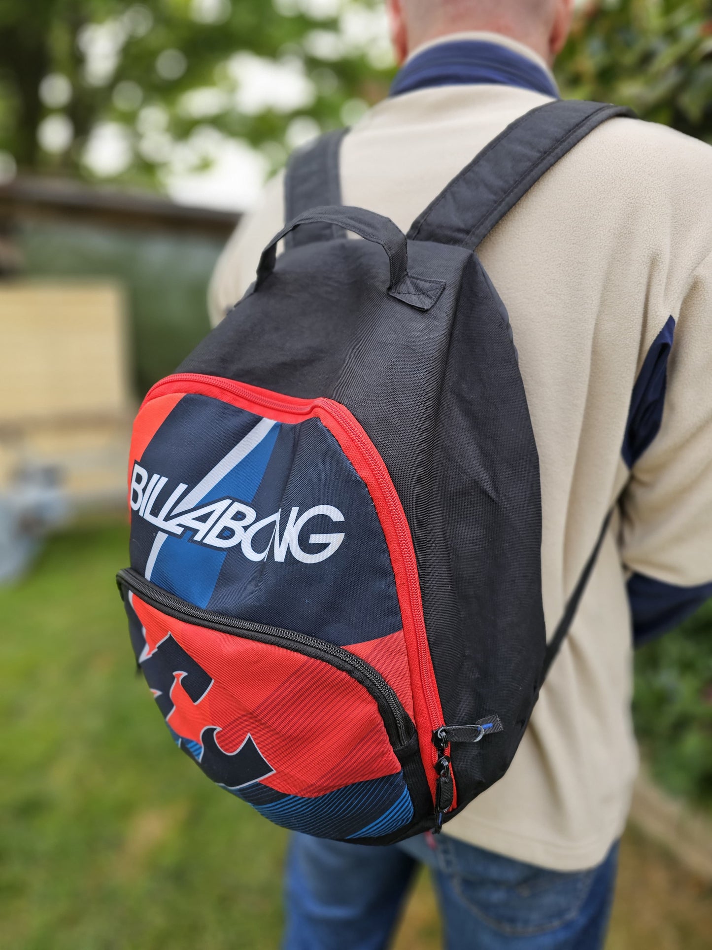 Vintage Clam Shell Style Billabong Y2K Backpack - Medium