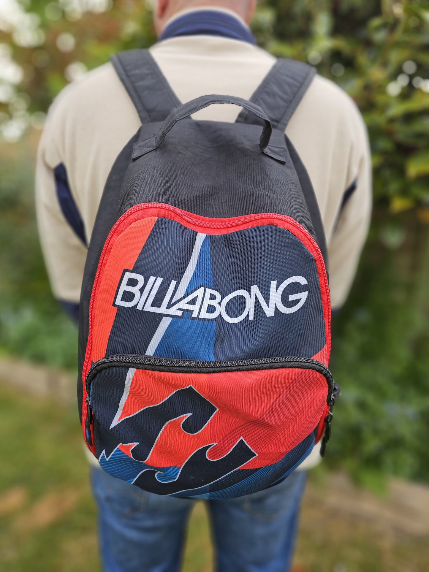 Vintage Clam Shell Style Billabong Y2K Backpack - Medium