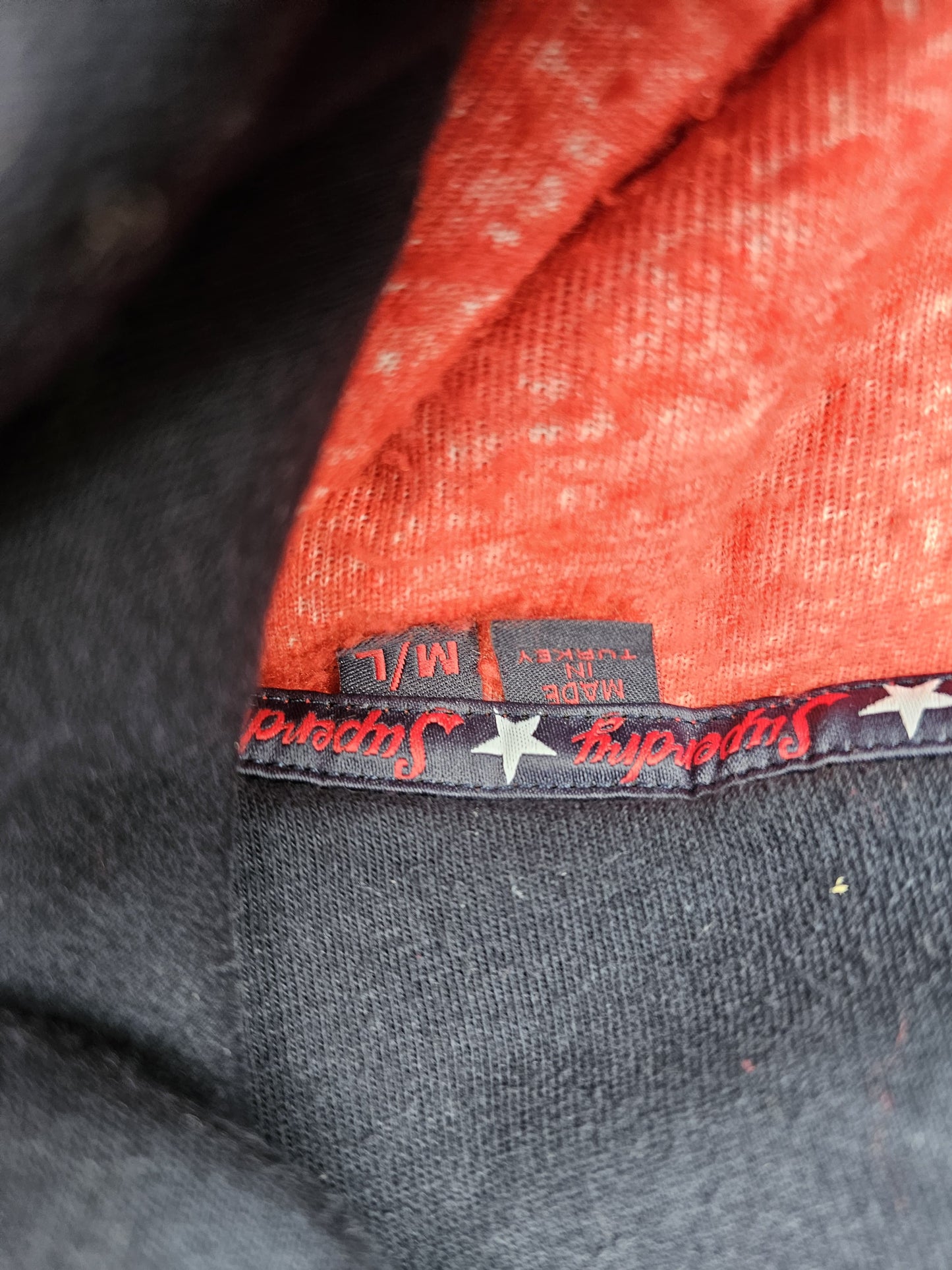 Superdry Vintage Style Unisex Sherpa Fleece Pullover Hoodie Jumper - M/L Medium/Large