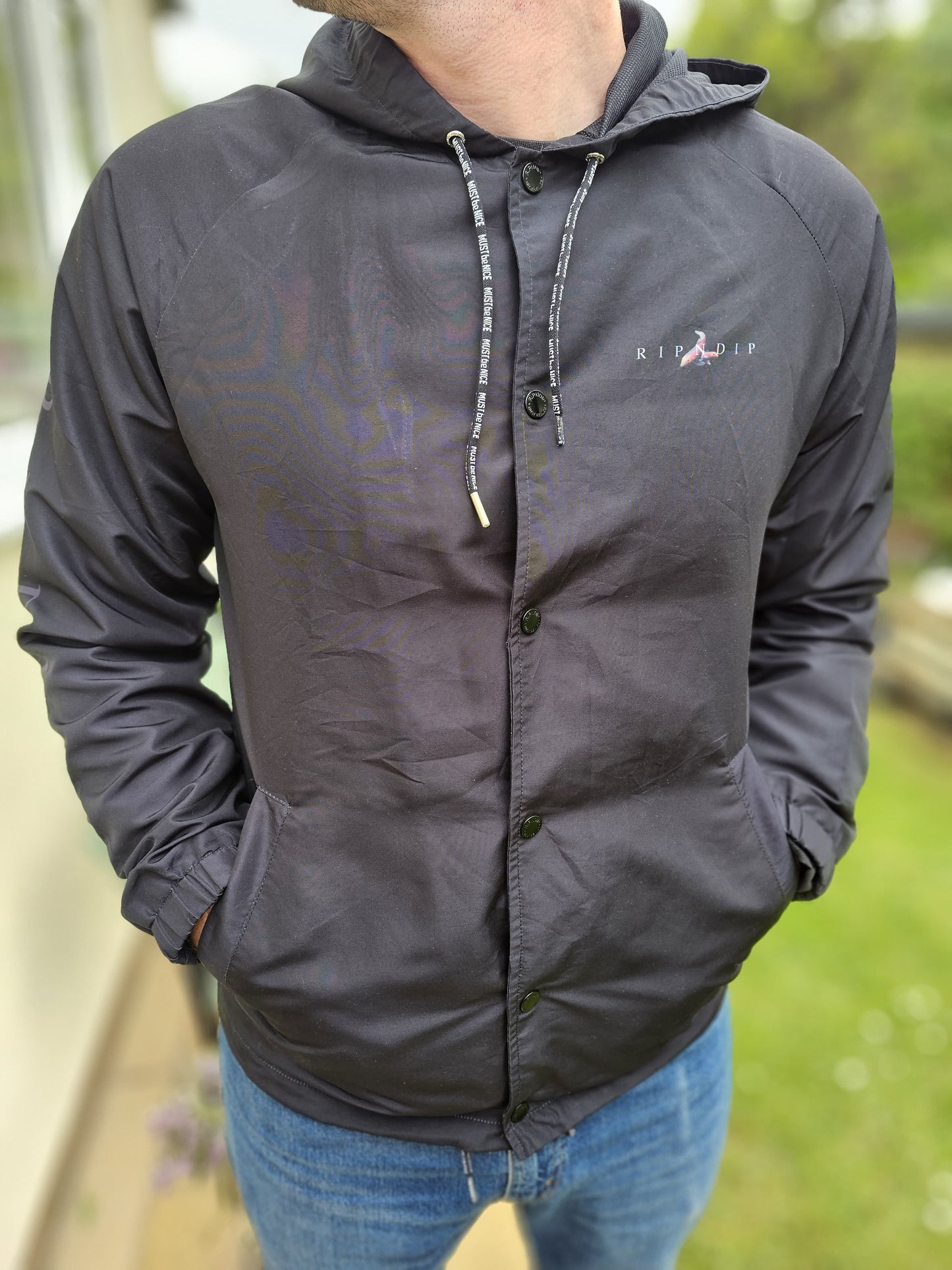 Awesome RipnDip Mother Fish Coach Style Jacket - M/Medium