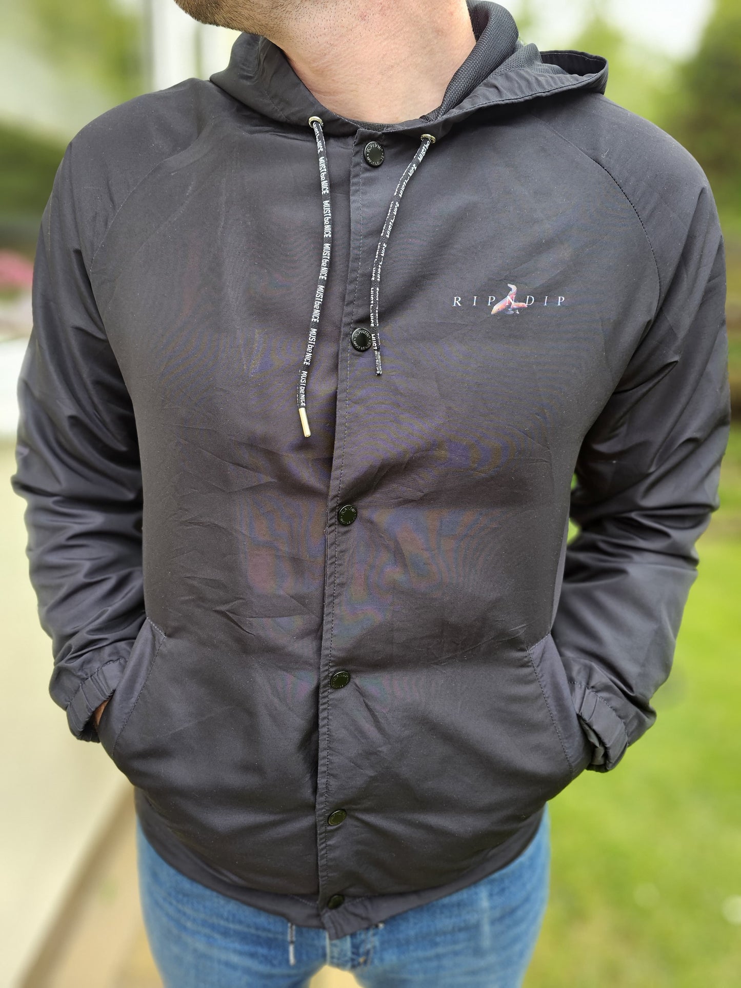 Awesome RipnDip Mother Fish Coach Style Jacket - M/Medium