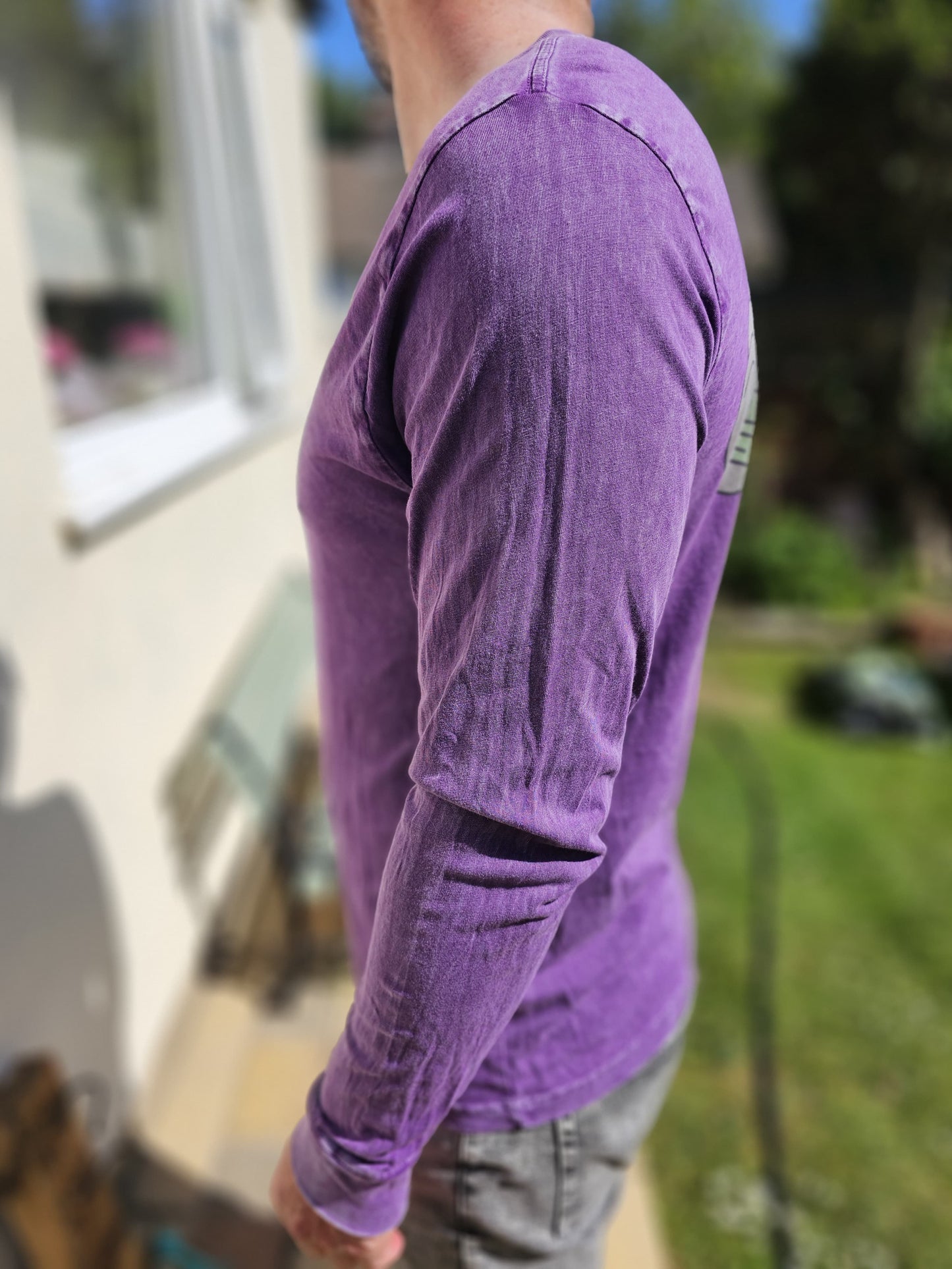 Ripndip Purple Money Talks Unisex Long Sleeve Print T-Shirt - M/Medium