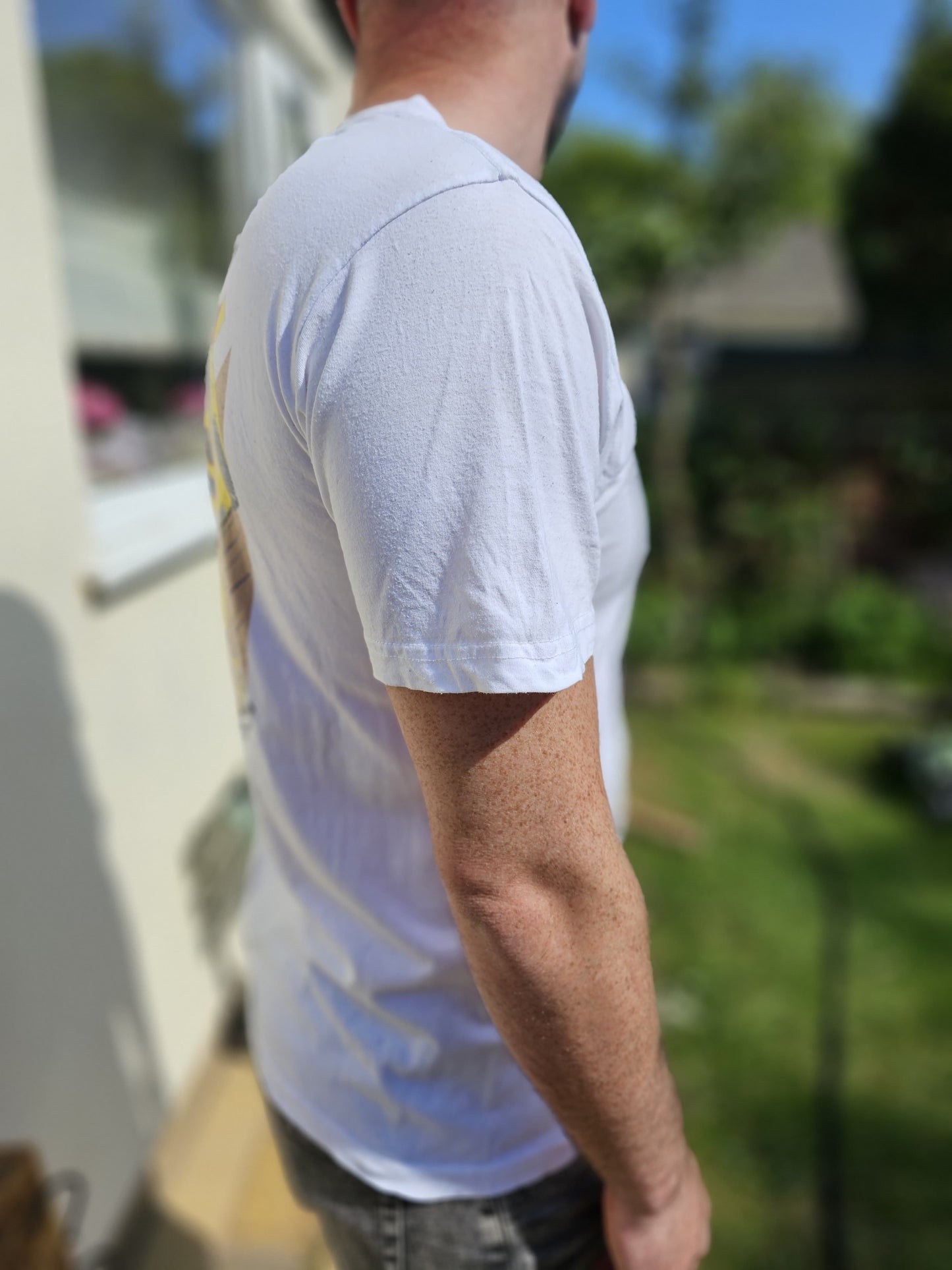 Ripndip White Short Sleeve Racing Car Print T-Shirt - L/Large