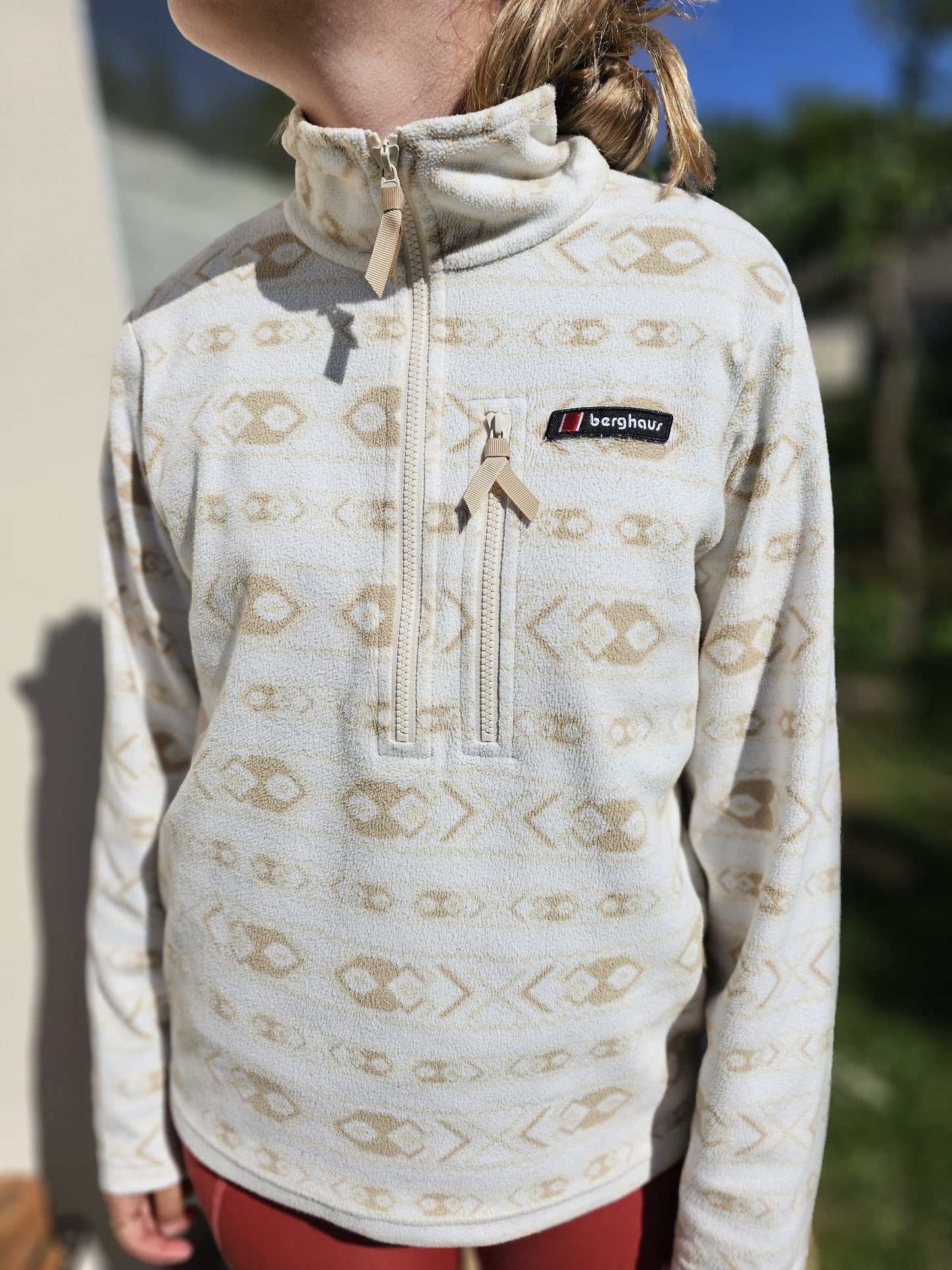 Berghaus Prism Aztec Unisex Pullover 1/4 Zip Fleece Jumper - S/Small
