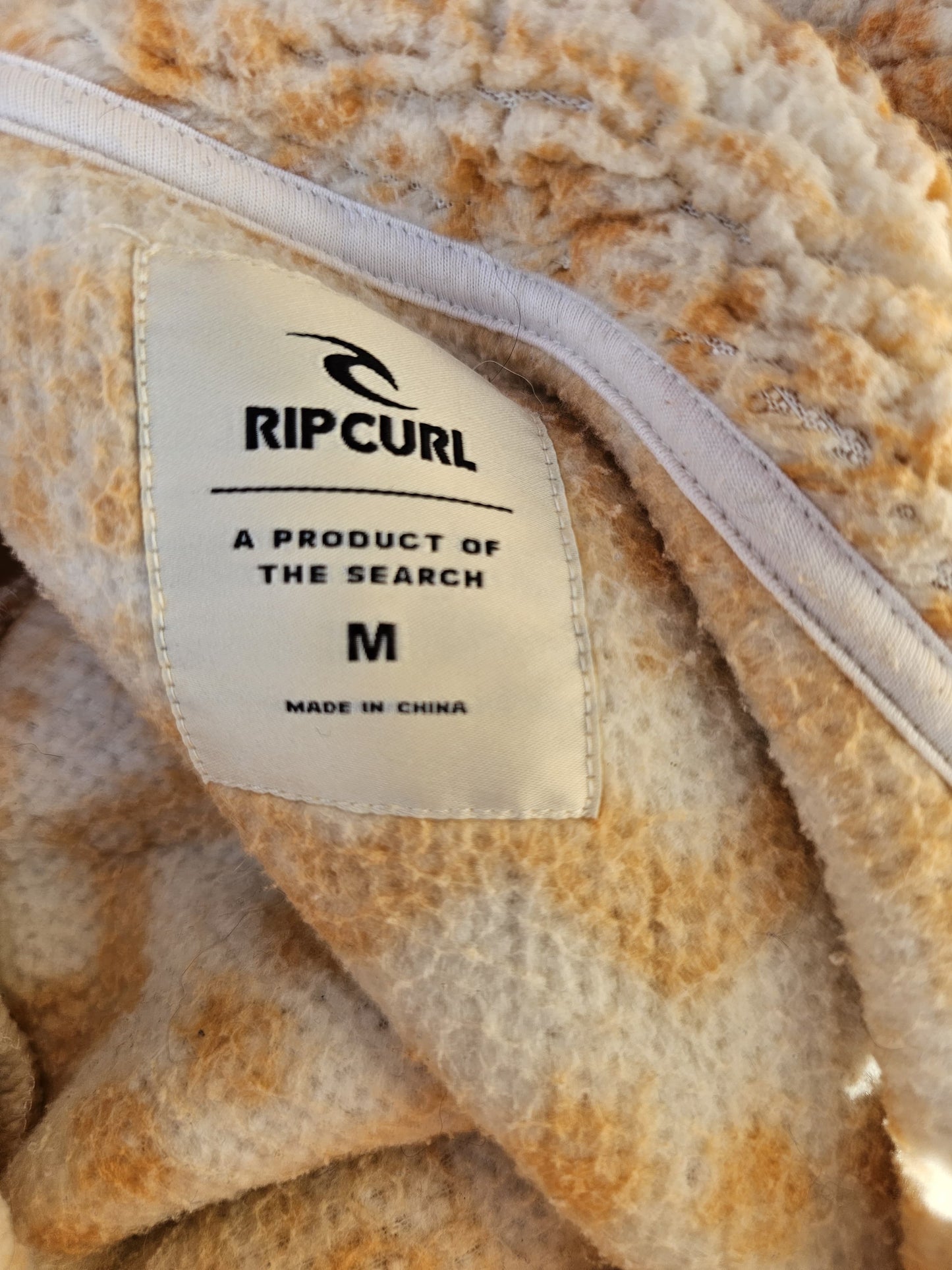 Ripcurl La Isla Polar Sherpa Pullover Snap Fleece Jumper - M/Medium