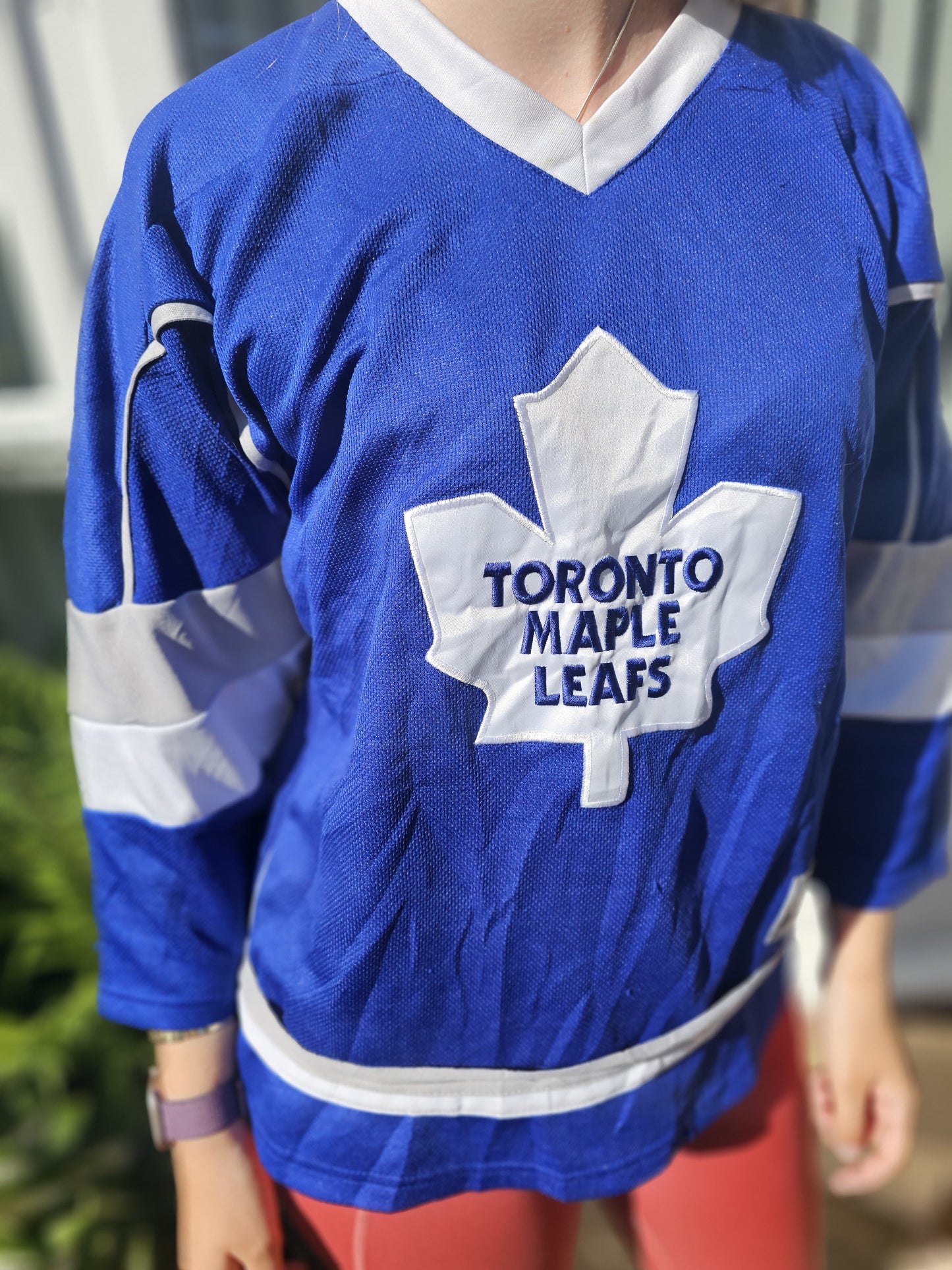 Vintage Toronto Maple Leafs NHL National Hockey League Ice Fan Jersey - L/XL Large/Extra Large