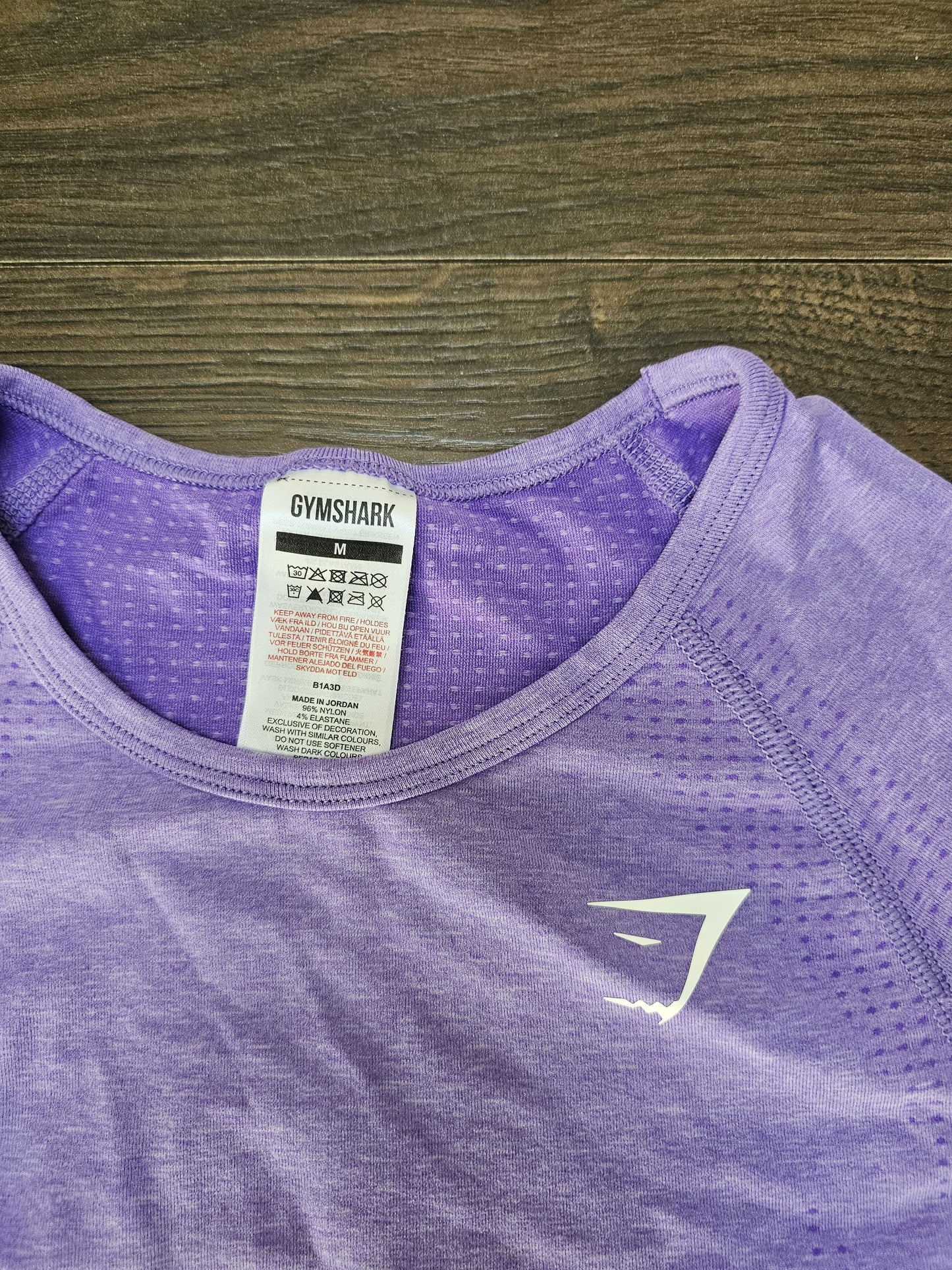Gym Shark Seamless Top - M/Medium - Purple