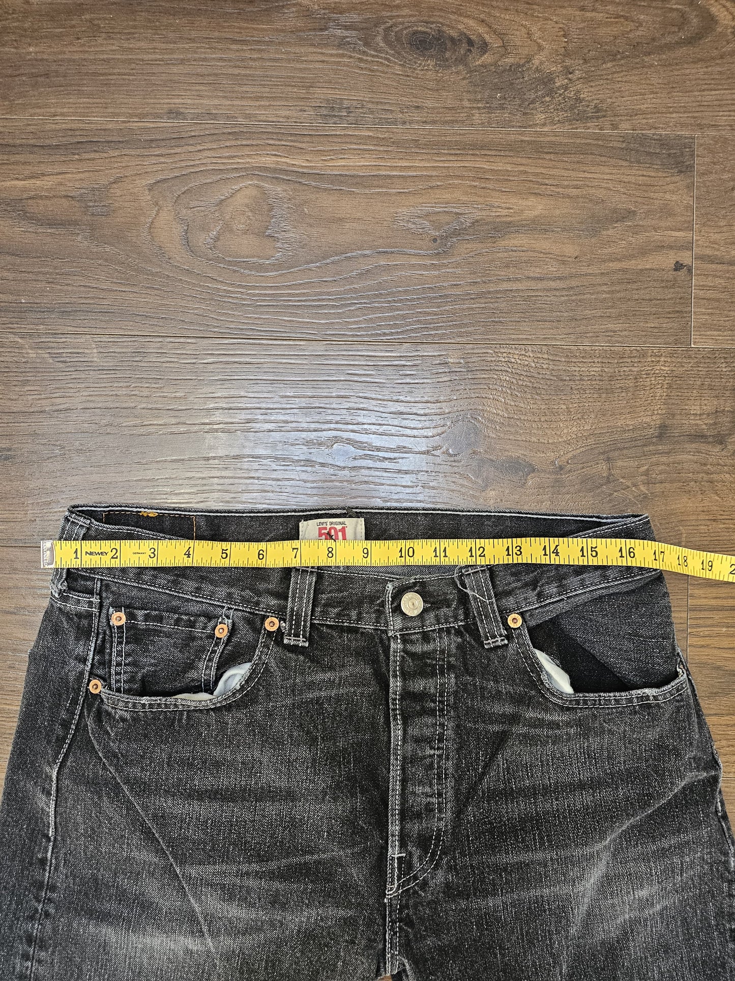 Levi's Original 501 Black Jeans 501 Straight Fit - W34/32L