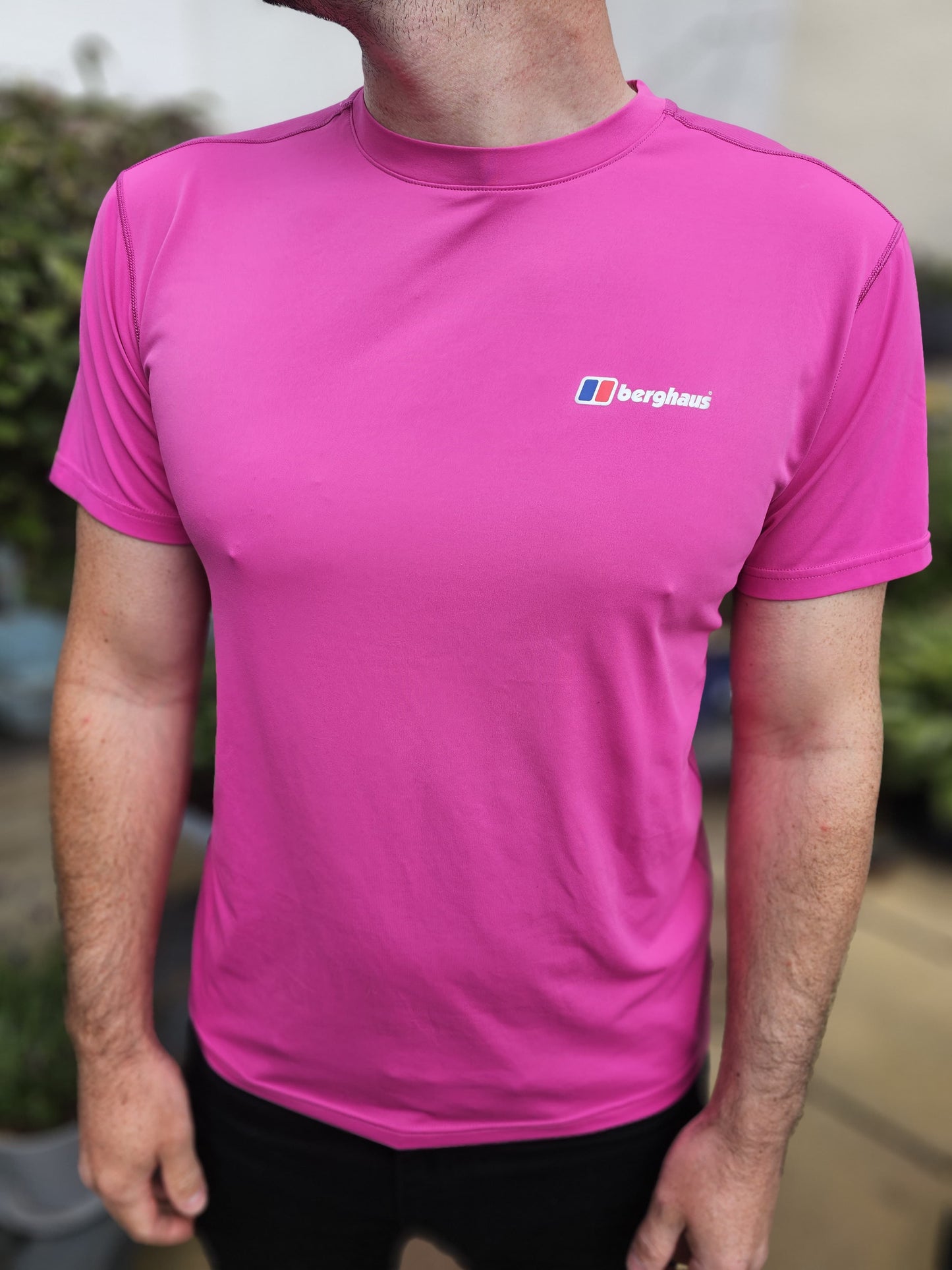 Mens Berghaus Pink Activewear Short Sleeve Top T-Shirt - M/Medium