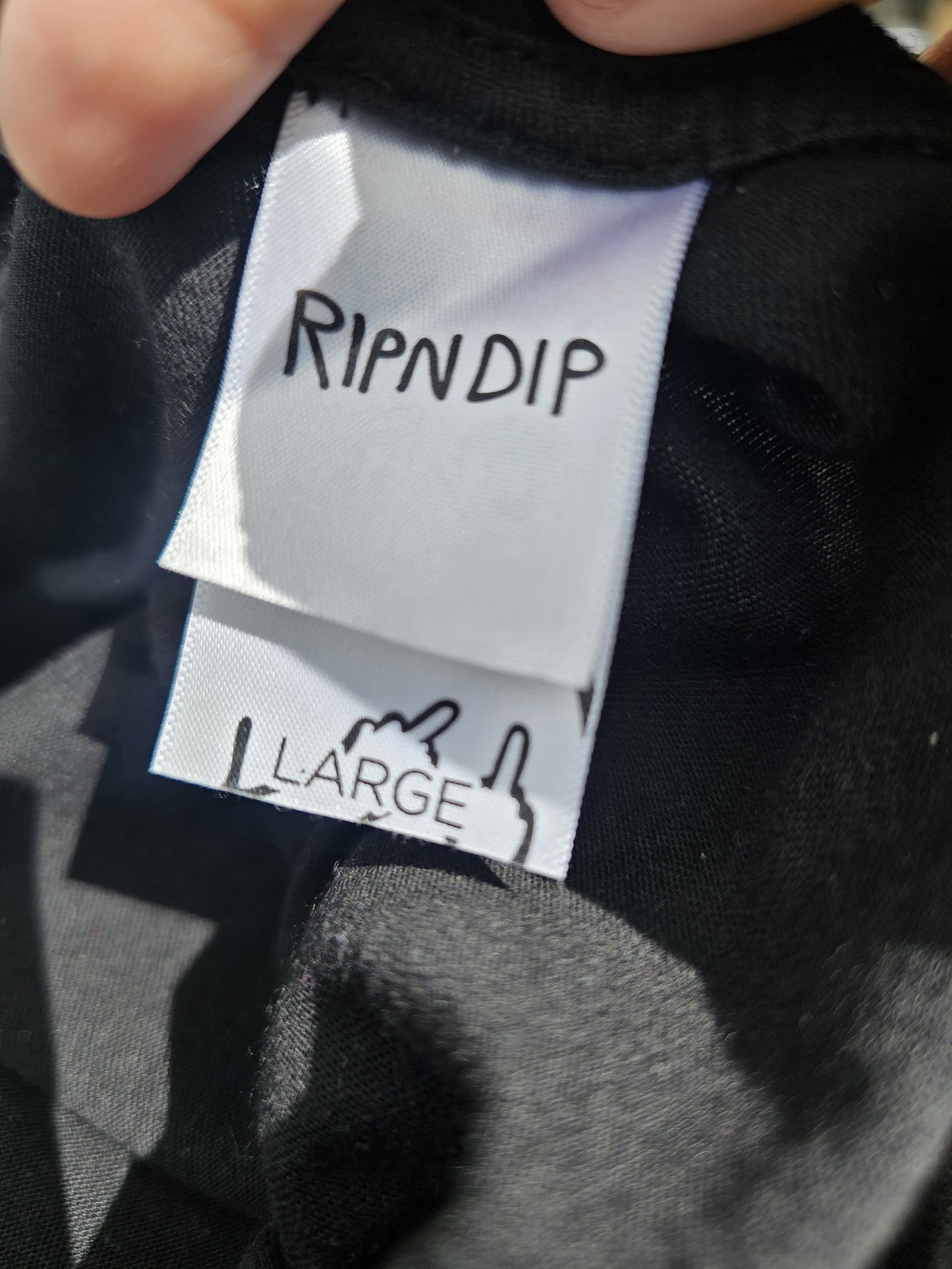 Ripndip Black Short Sleeve Mario Nermal Print T-Shirt - L/Large