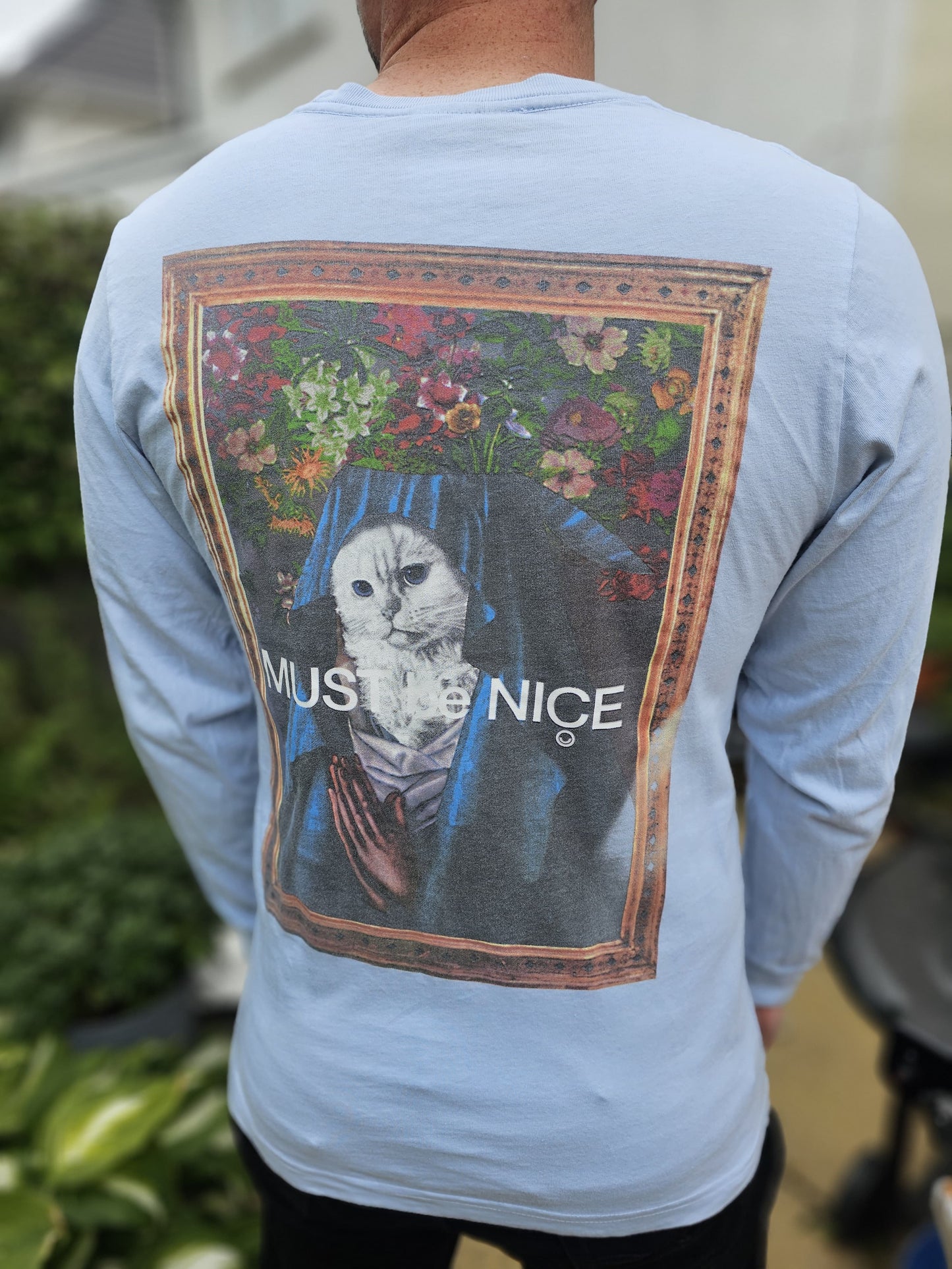 Ripndip Blue Long Sleeve Mother Nermal Print T-Shirt - M/Medium