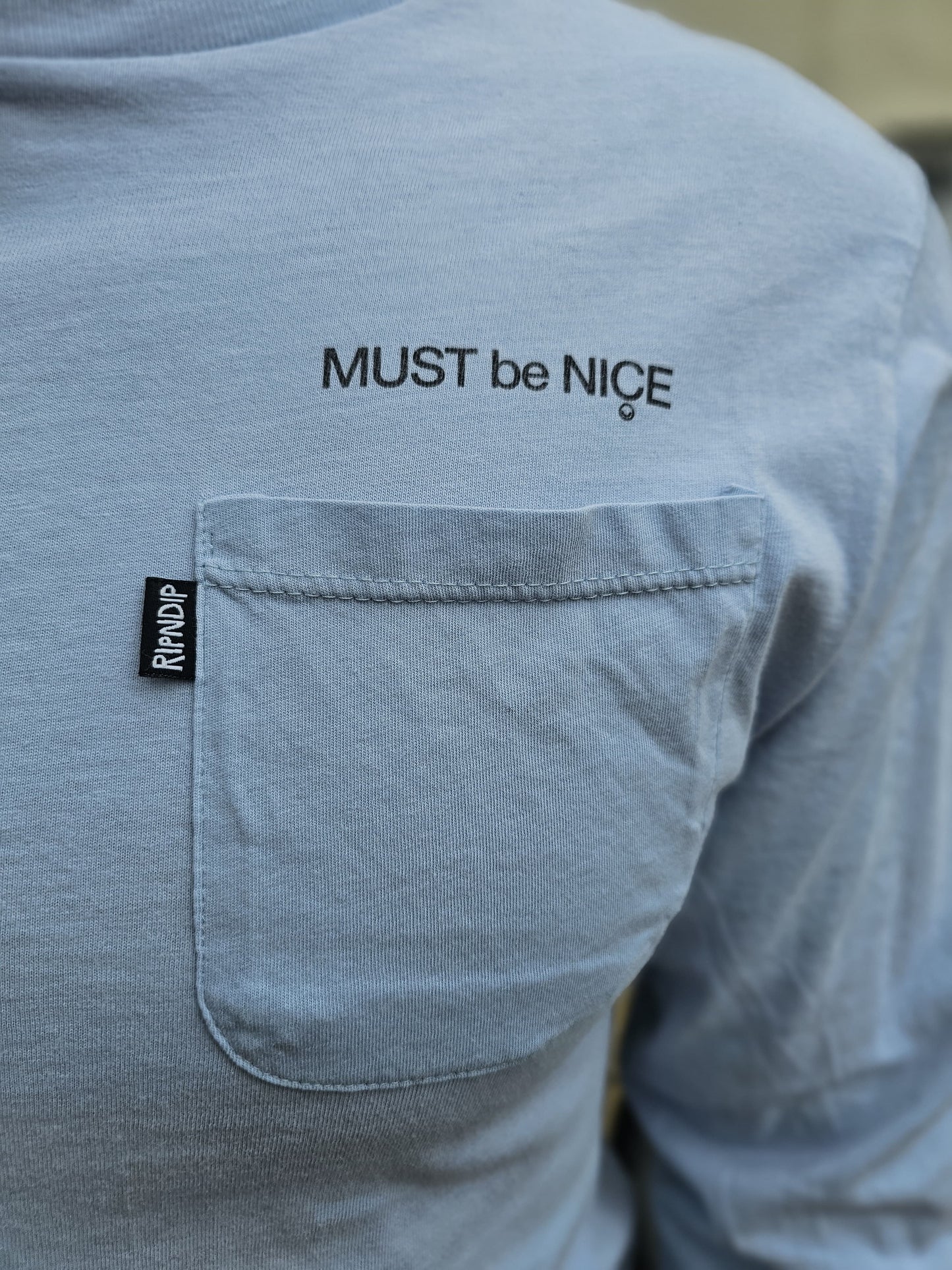 Ripndip Blue Long Sleeve Mother Nermal Print T-Shirt - M/Medium