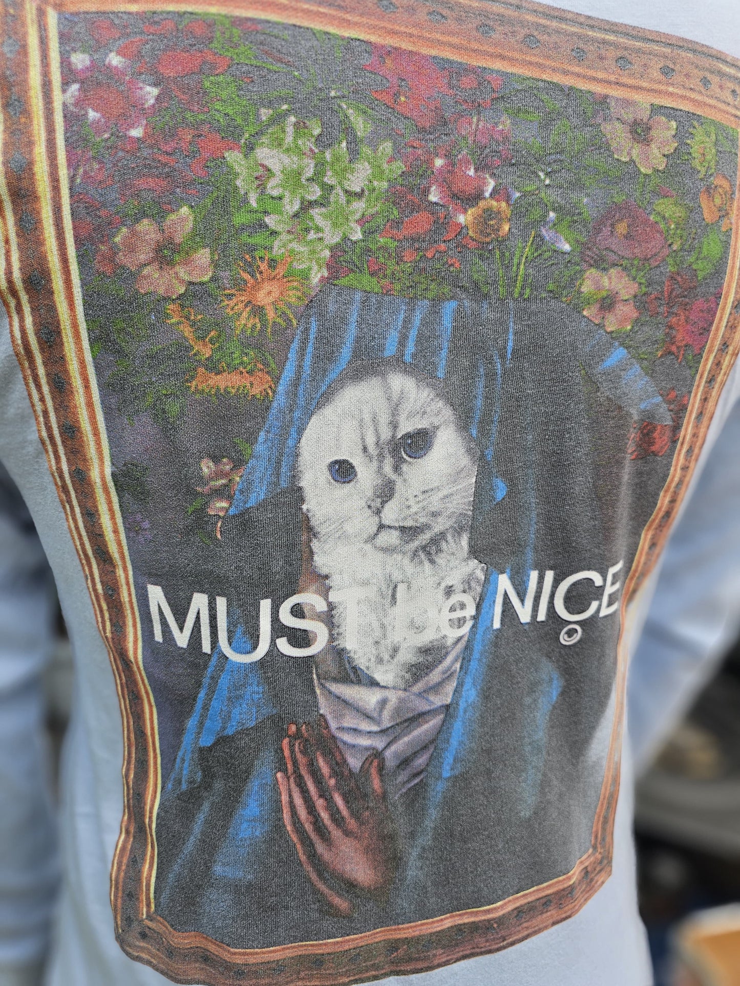 Ripndip Blue Long Sleeve Mother Nermal Print T-Shirt - M/Medium