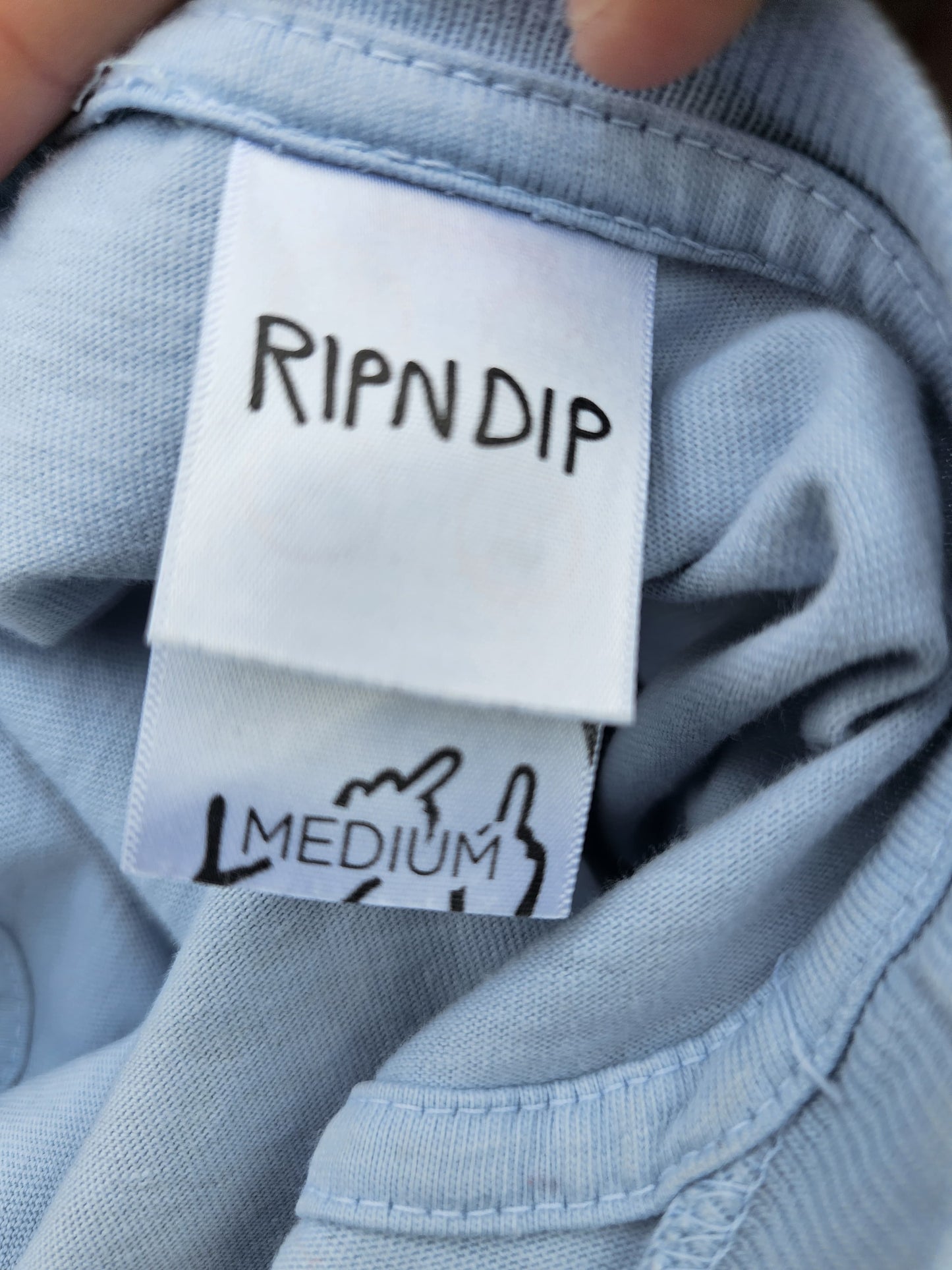 Ripndip Blue Long Sleeve Mother Nermal Print T-Shirt - M/Medium