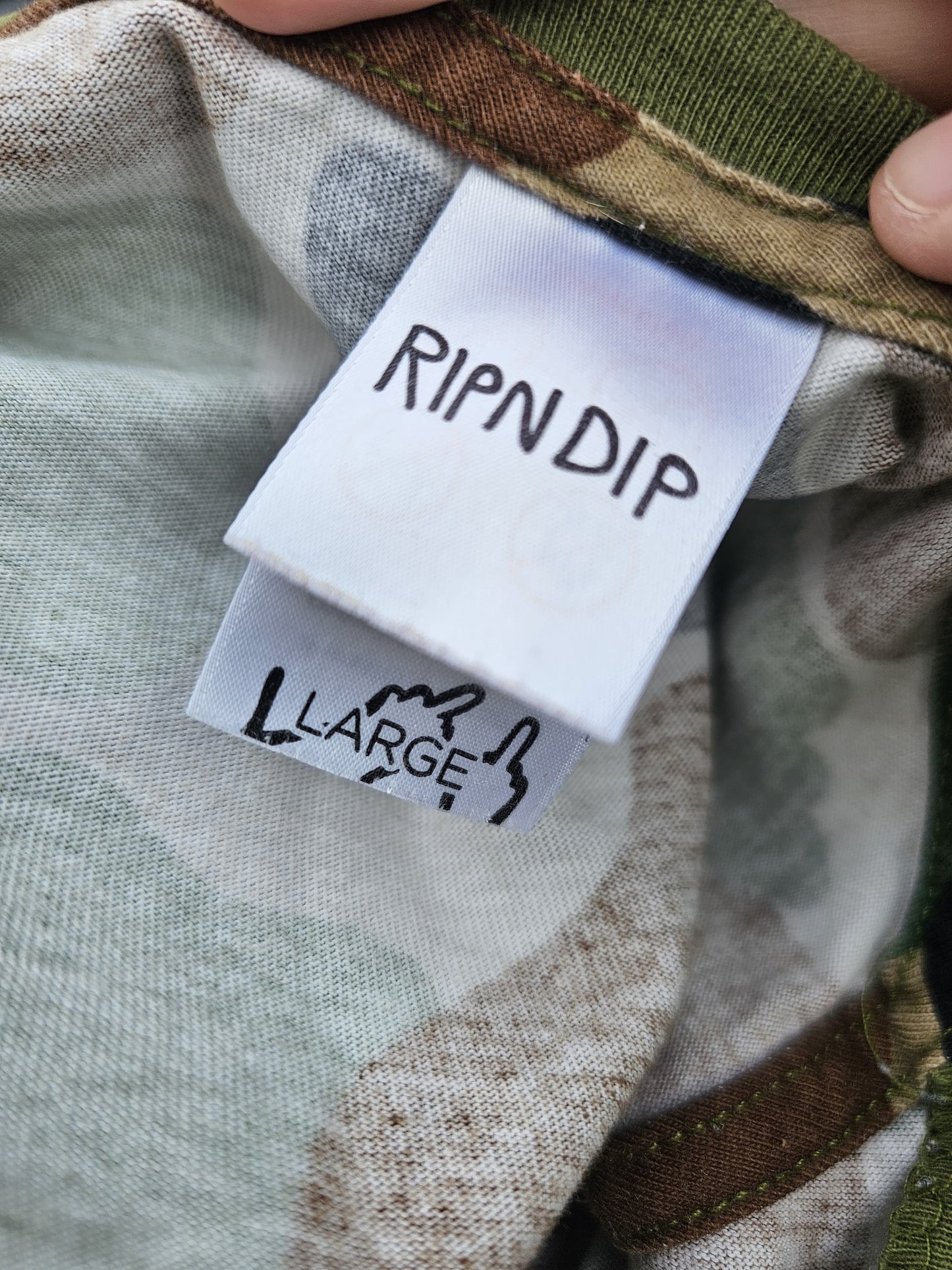 Ripndip Camo Nermal Long Sleeve Print T-Shirt - L/Large