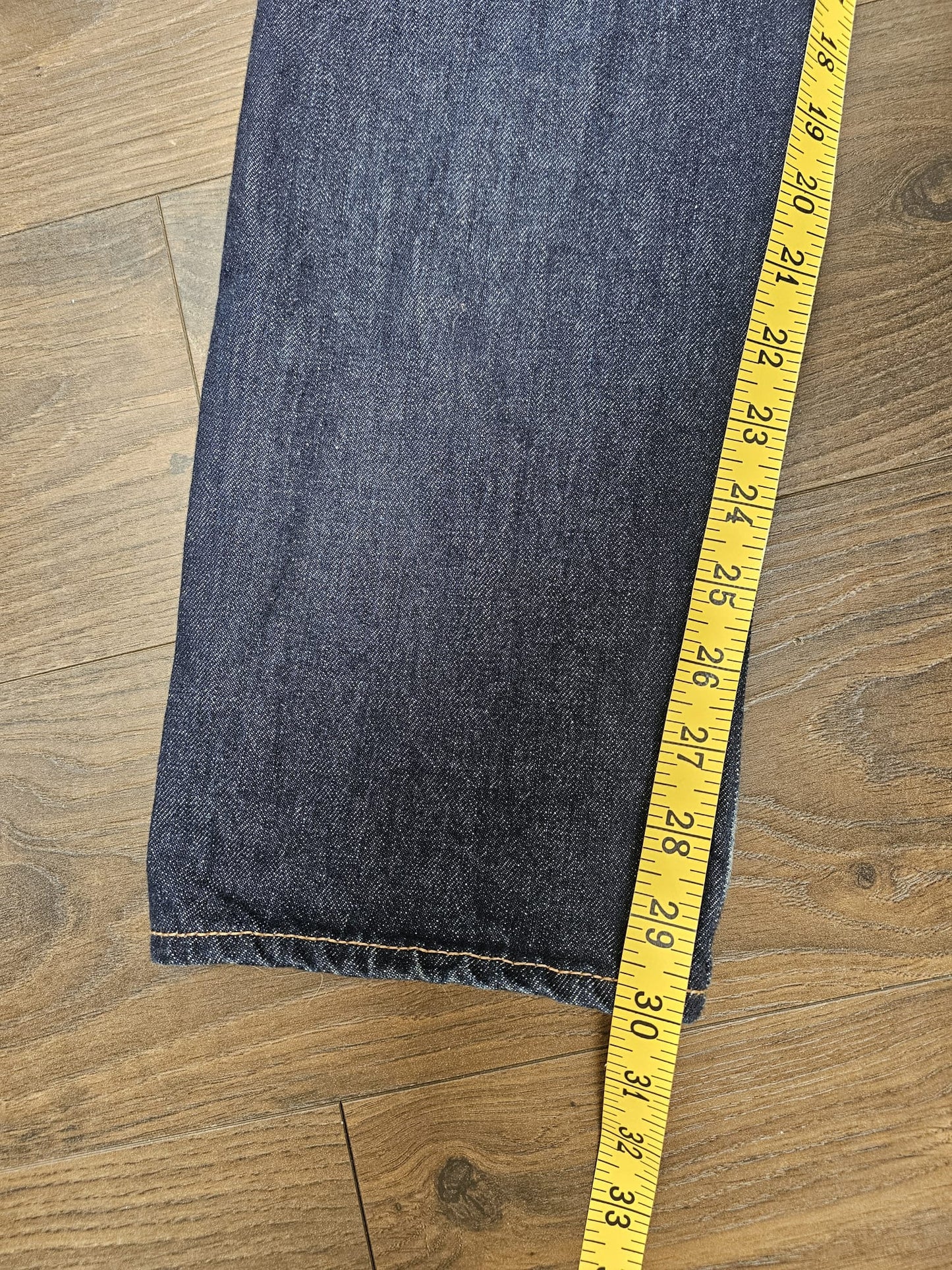 Levi's Mens Blue Jeans 501 Classic Straight Fit - W28/30L Denim Trousers Bottoms