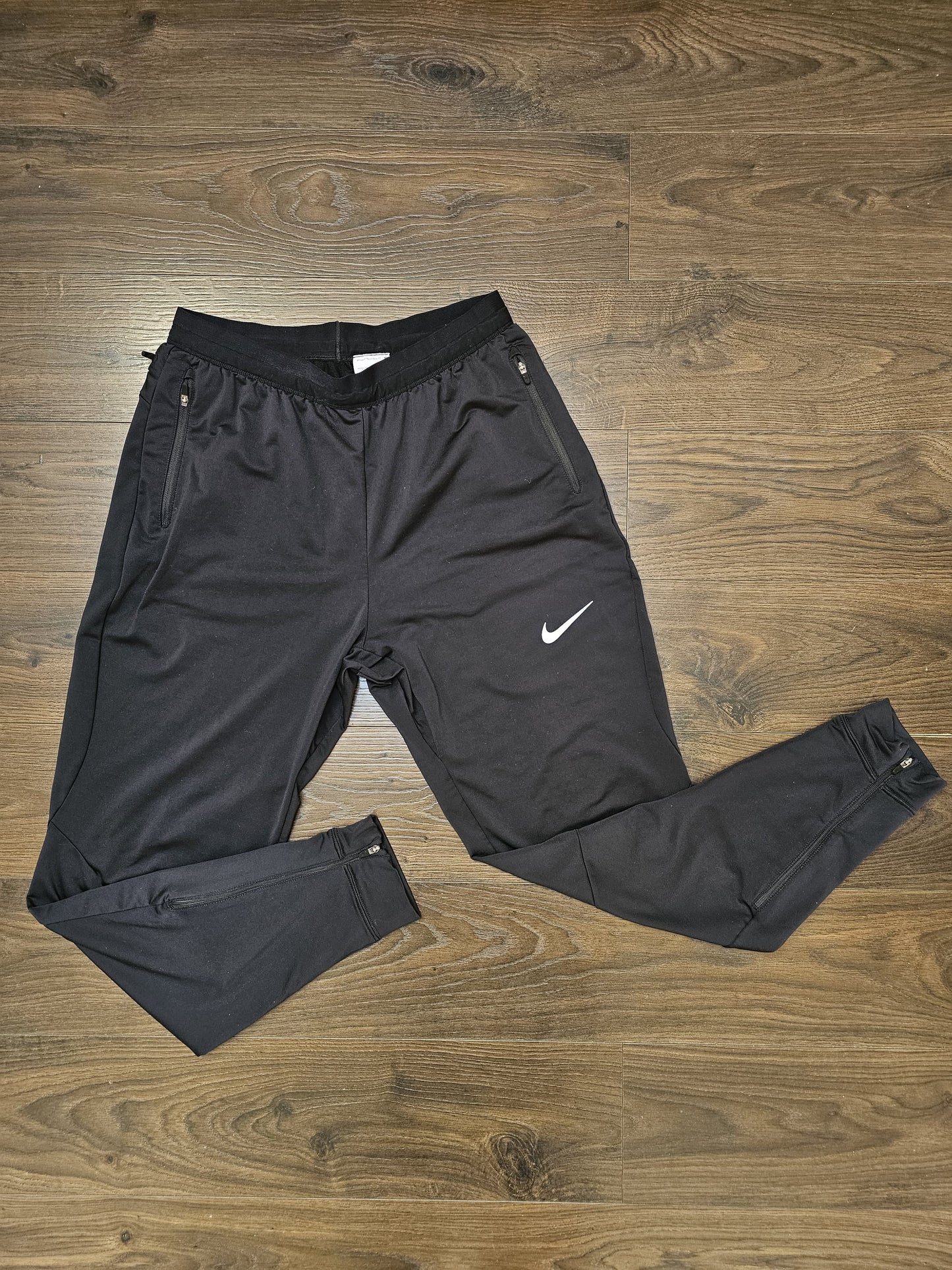 Nike Black Dri-Dit Mens Active Wear Running Trackies - M/Medium