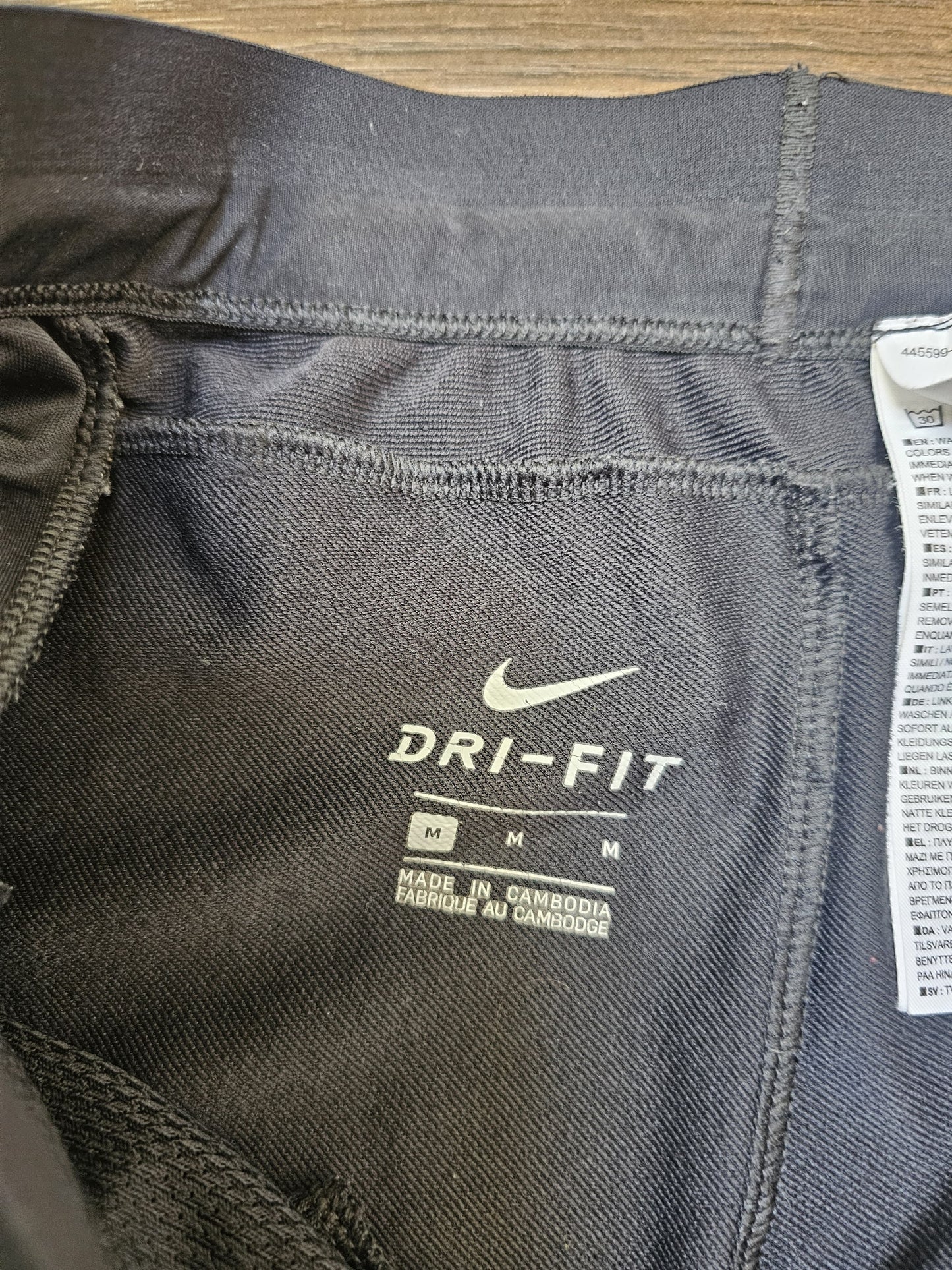 Nike Black Dri-Dit Mens Active Wear Running Trackies - M/Medium