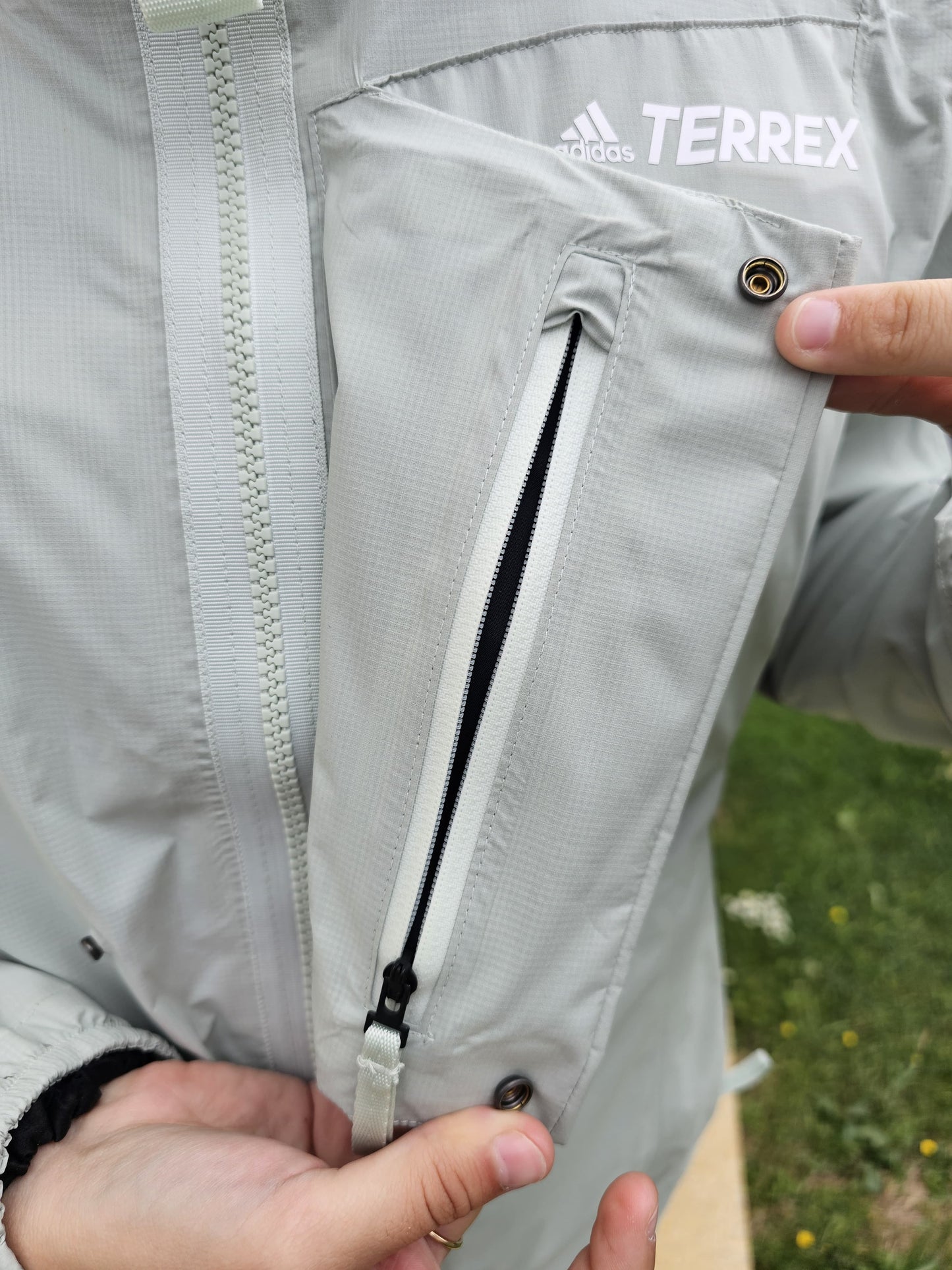 Adidas Terrex Hooded Xploric Rain Ready Hiking/Casual/Technical Jacket - S/Small 8/10 Walk Climb Hike