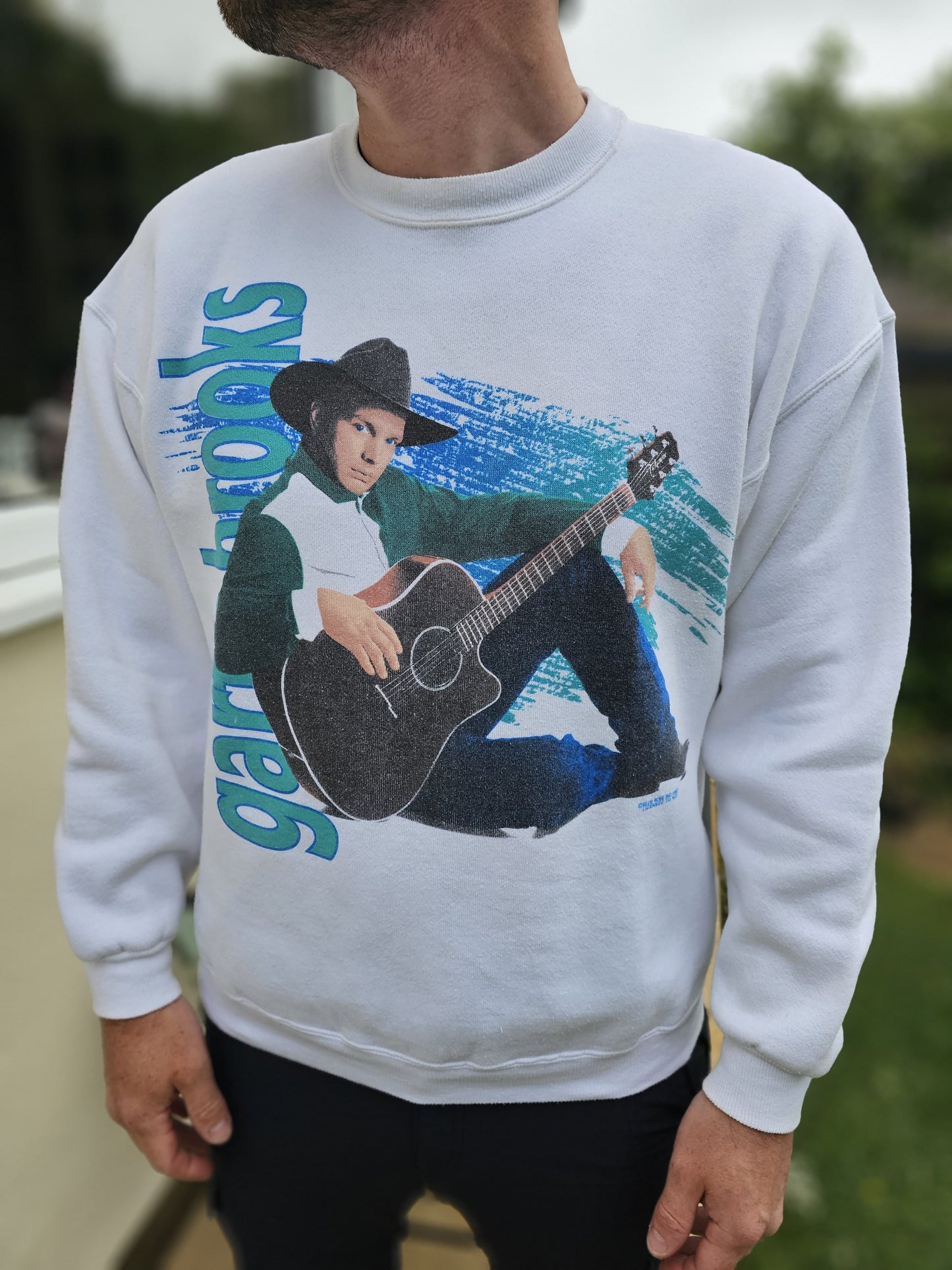 Vintage 1992 Garth Brooks Pullover Jumper Sweatshirt - L/Large