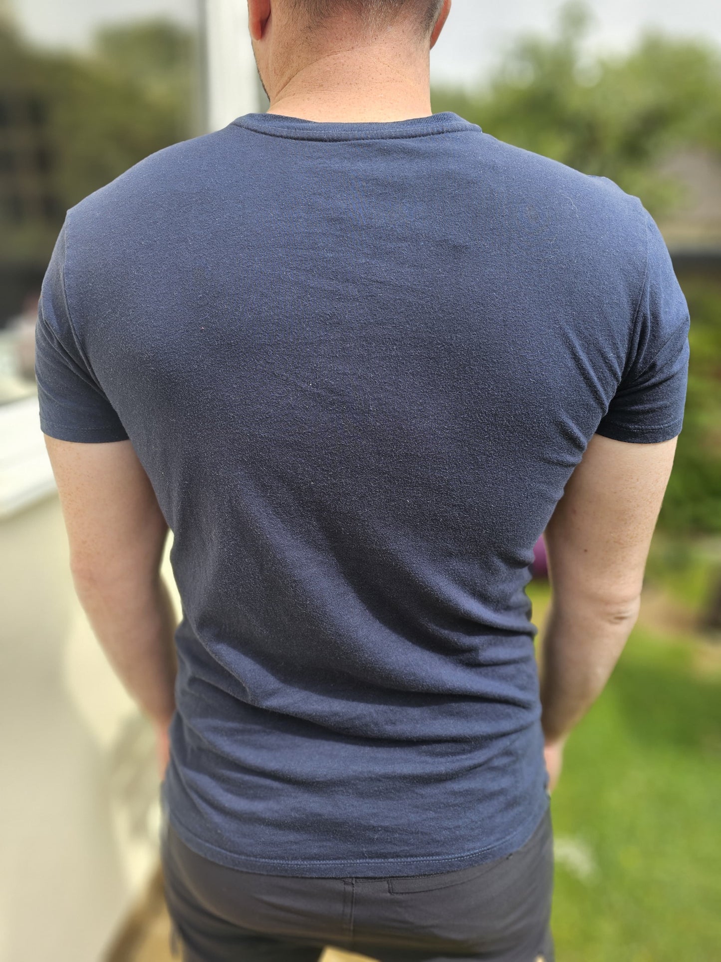 Mens Billabong Casual Short Sleeve Navy T-Shirt - M/Medium