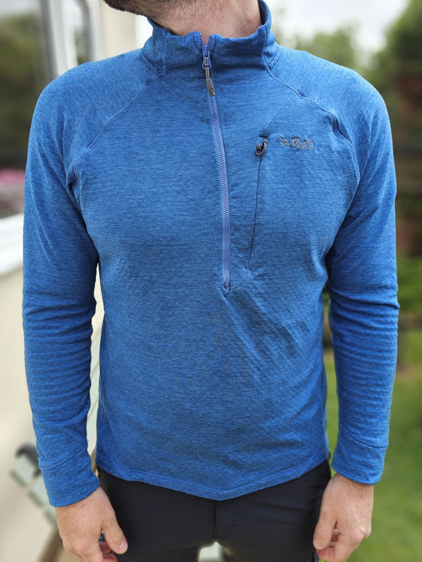 Rab Lightweight Thermic Blue Pullover 1/2 Fleece Jumper - L/Large